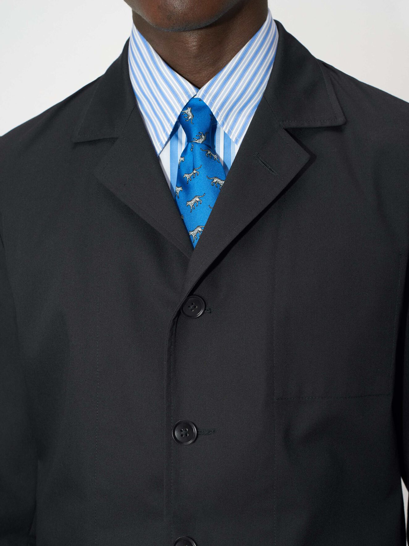 Jimmie Shirt Blazer in Black from Tiger of Sweden Jimmie Shirt Blazer in Black from Tiger of Sweden