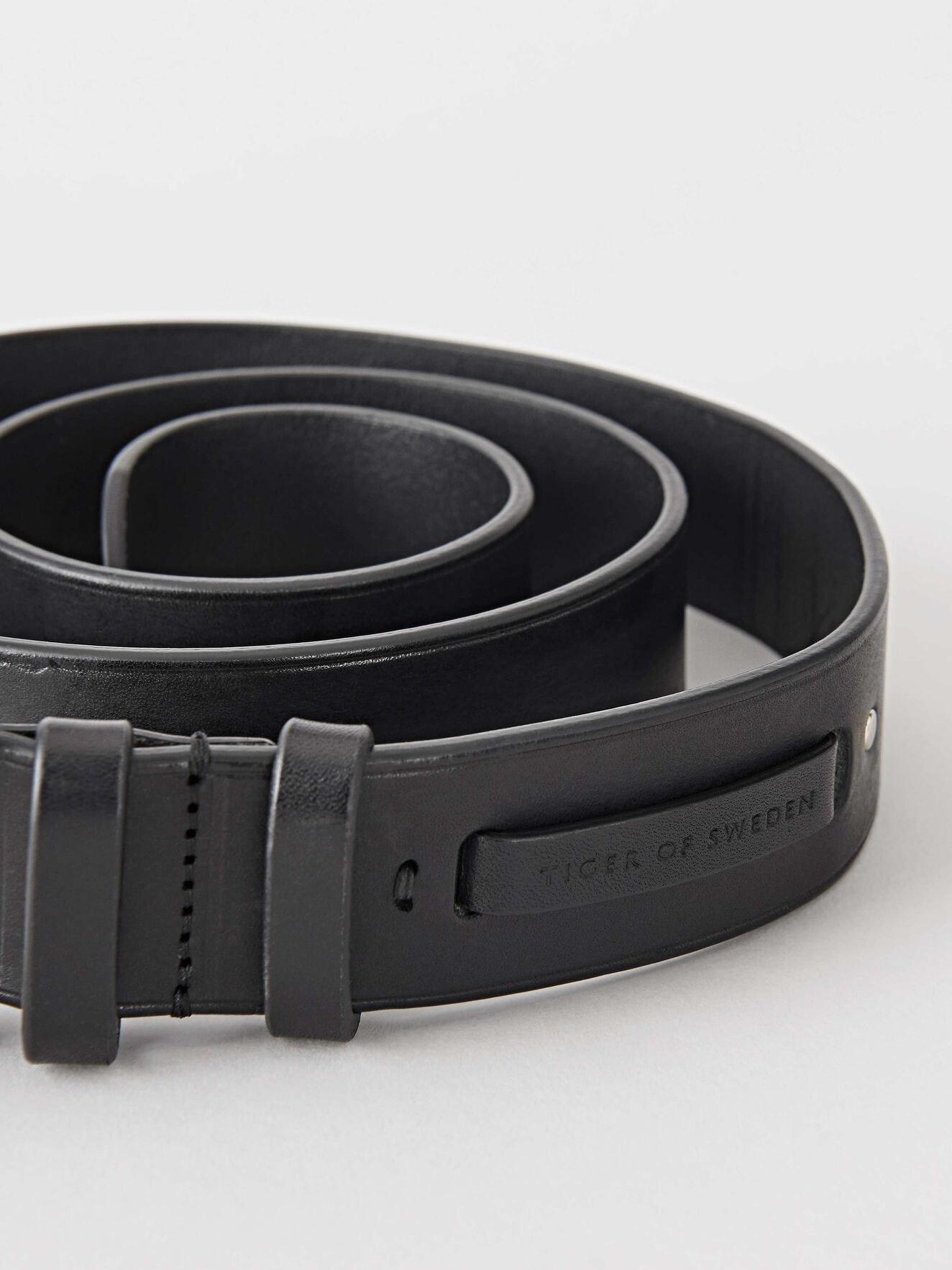 Bombazine Belt in Black from Tiger of Sweden Bombazine Belt in Black from Tiger of Sweden