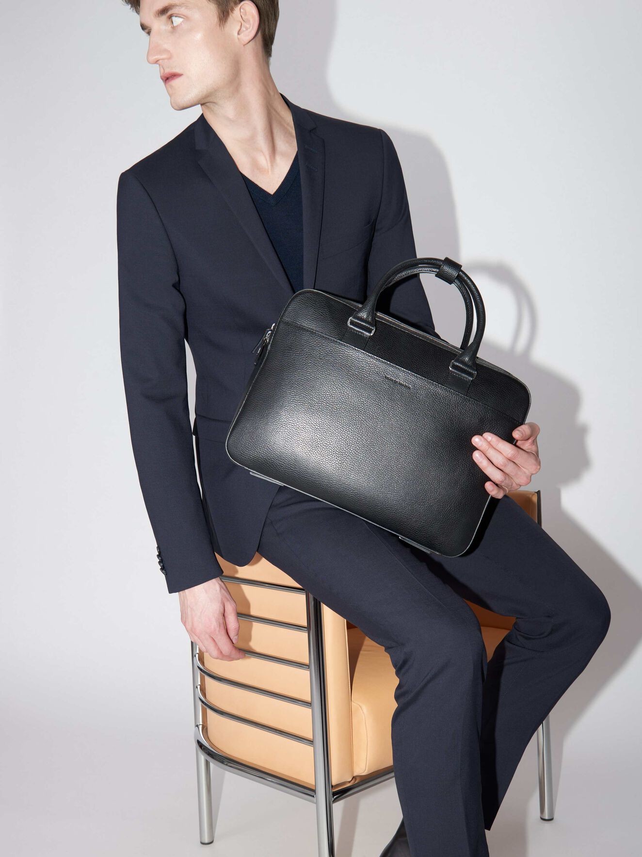 Burin Briefcase in Black from Tiger of Sweden Burin Briefcase in Black from Tiger of Sweden