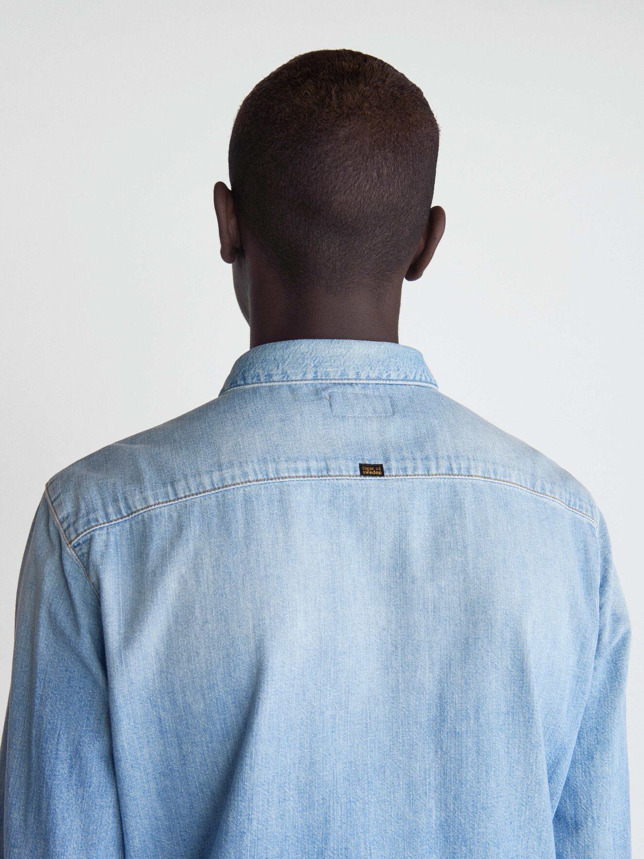 Sid Shirt in Medium Blue from Tiger of Sweden Sid Shirt in Medium Blue from Tiger of Sweden