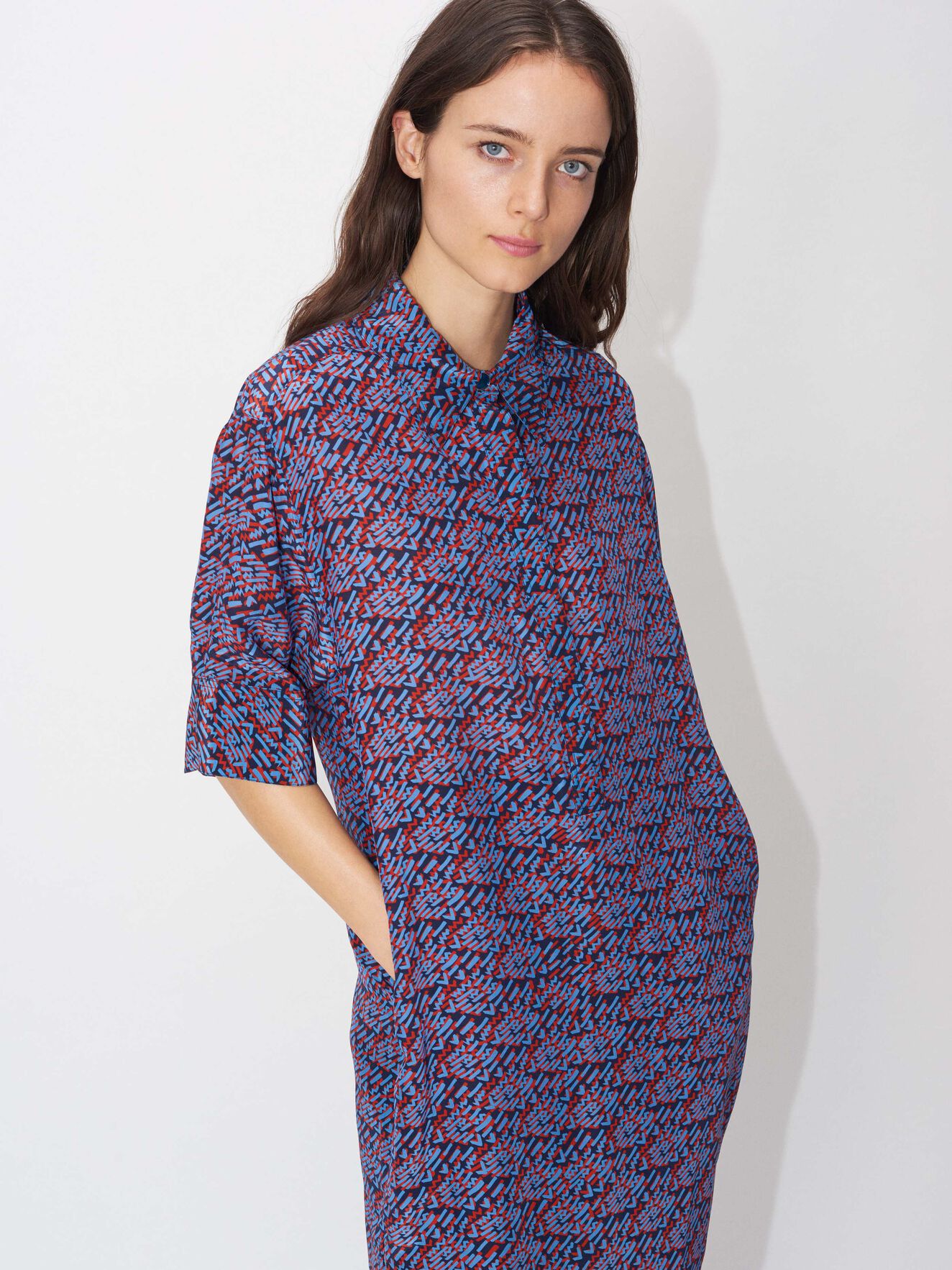 Sorrento P Shirt-Dress in ARTWORK from Tiger of Sweden Sorrento P Shirt-Dress in ARTWORK from Tiger of Sweden