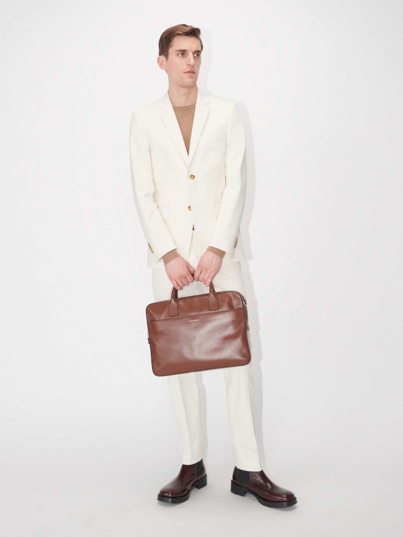 Blumen Bag in Light Brown from Tiger of Sweden Blumen Bag in Light Brown from Tiger of Sweden