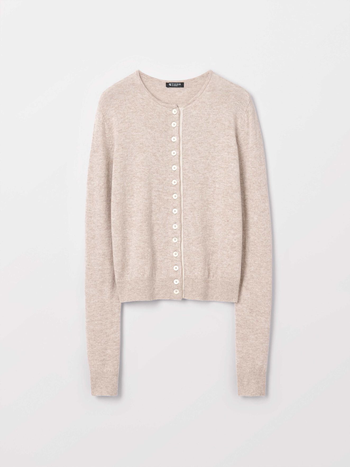 Aktino Cardigan in Roasted Oat from Tiger of Sweden Aktino Cardigan in Roasted Oat from Tiger of Sweden