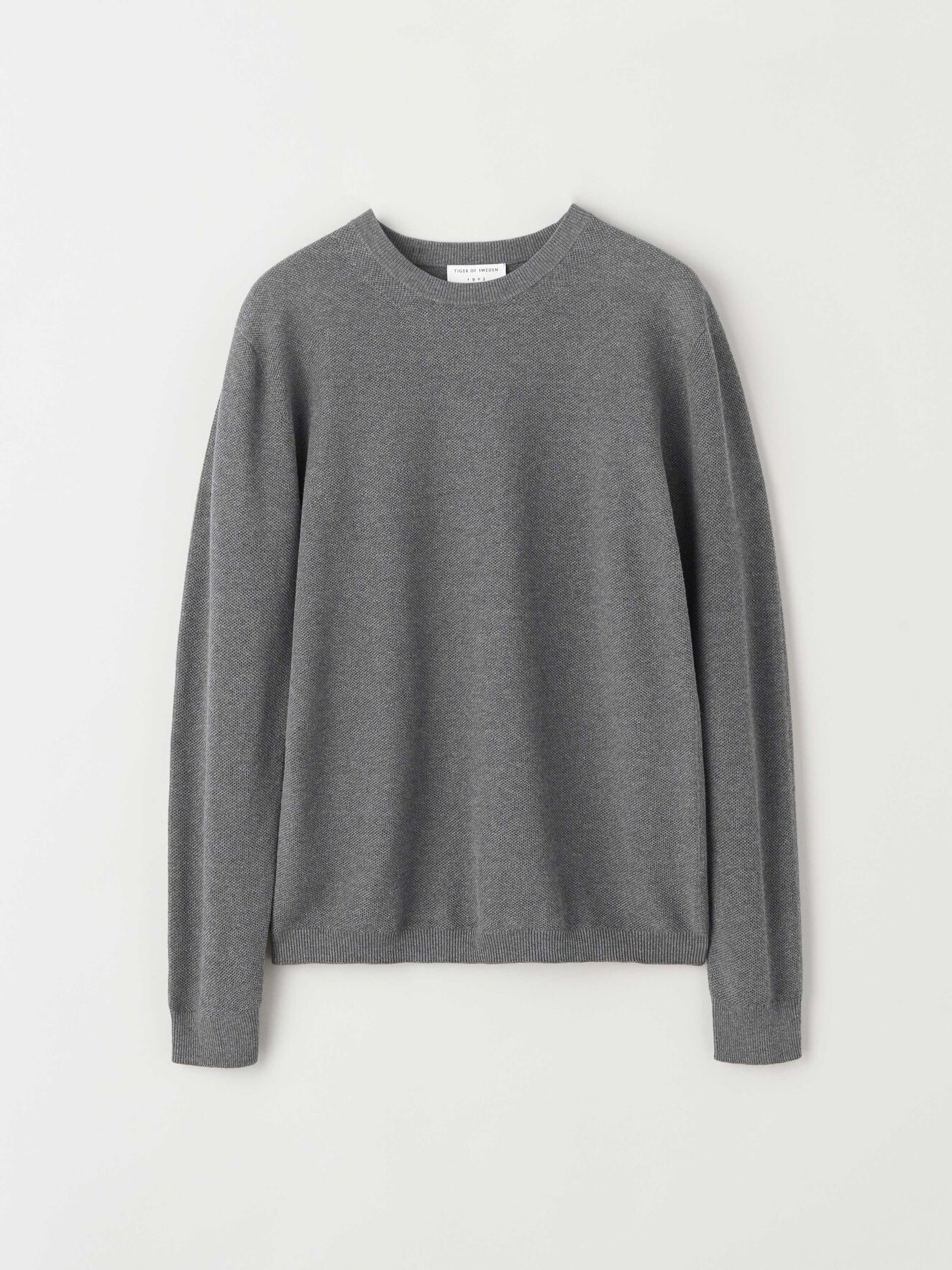 Parachute Pullover in Med Grey Mel from Tiger of Sweden Parachute Pullover in Med Grey Mel from Tiger of Sweden