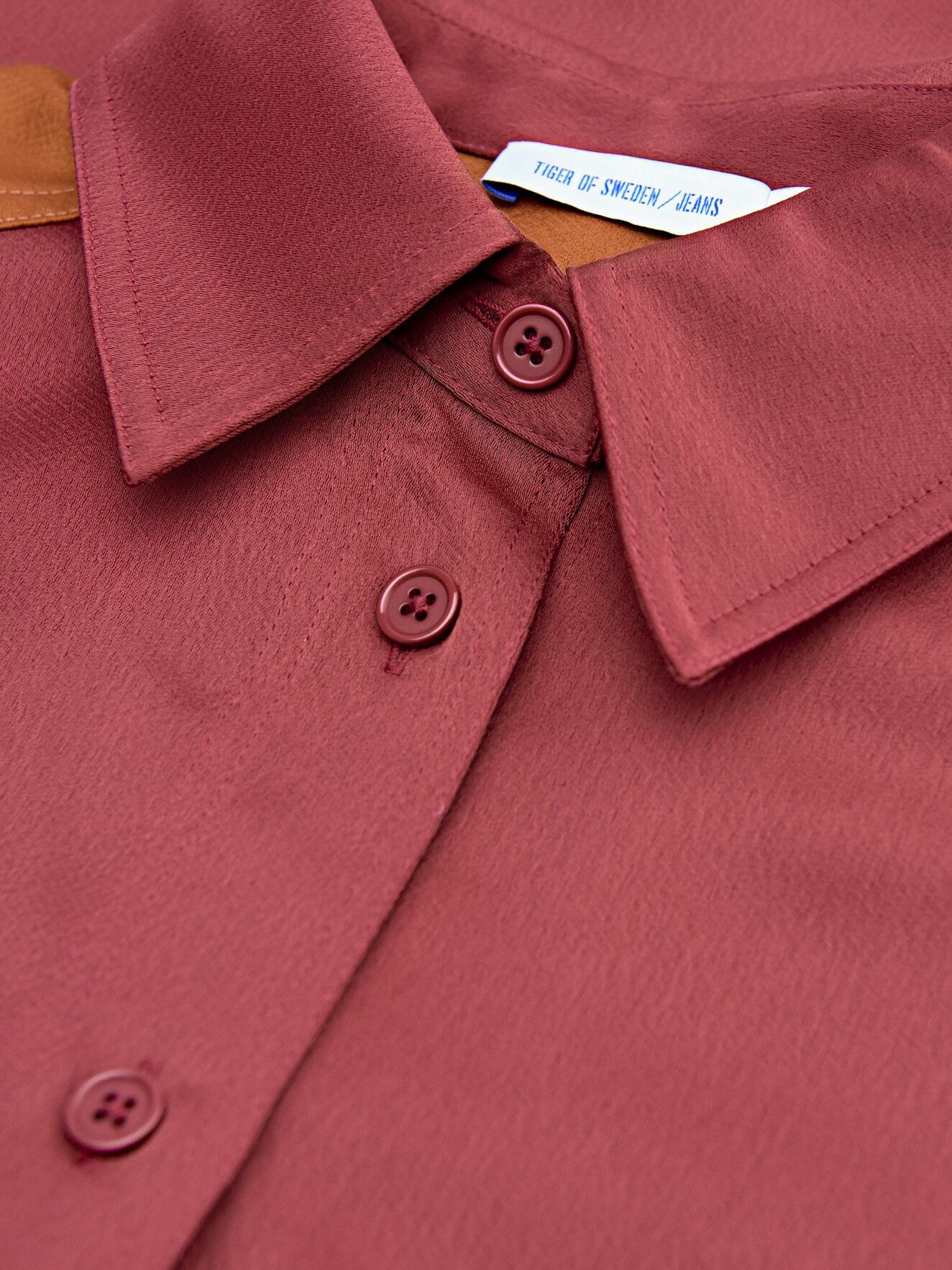 Sofi Shirt in Wine from Tiger of Sweden Sofi Shirt in Wine from Tiger of Sweden