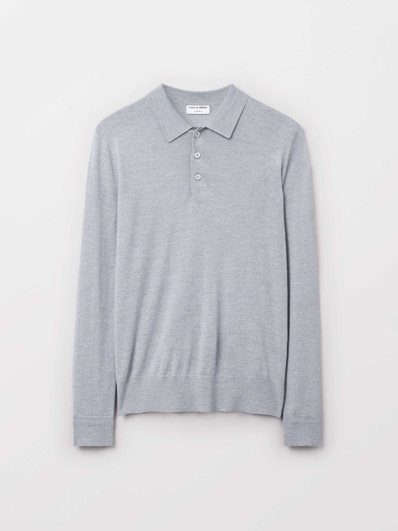 Newton Pullover in Light grey melange from Tiger of Sweden Newton Pullover in Light grey melange from Tiger of Sweden