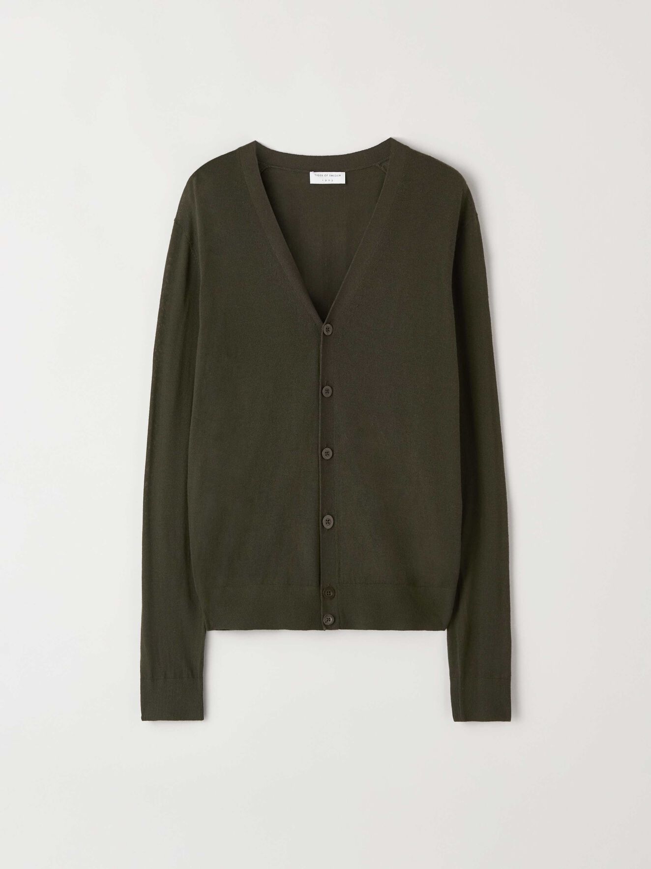 Navid Cardigan in Military from Tiger of Sweden Navid Cardigan in Military from Tiger of Sweden