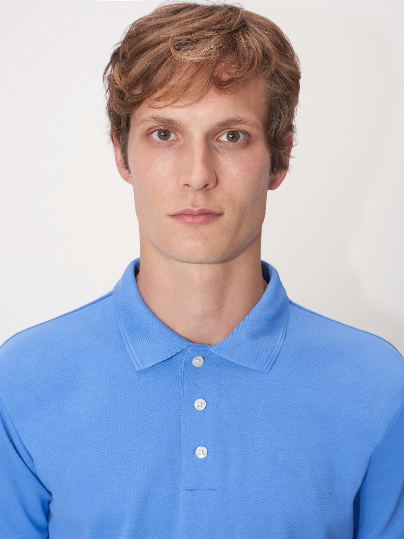 Darios Polo Shirt in Clear Blue from Tiger of Sweden Darios Polo Shirt in Clear Blue from Tiger of Sweden