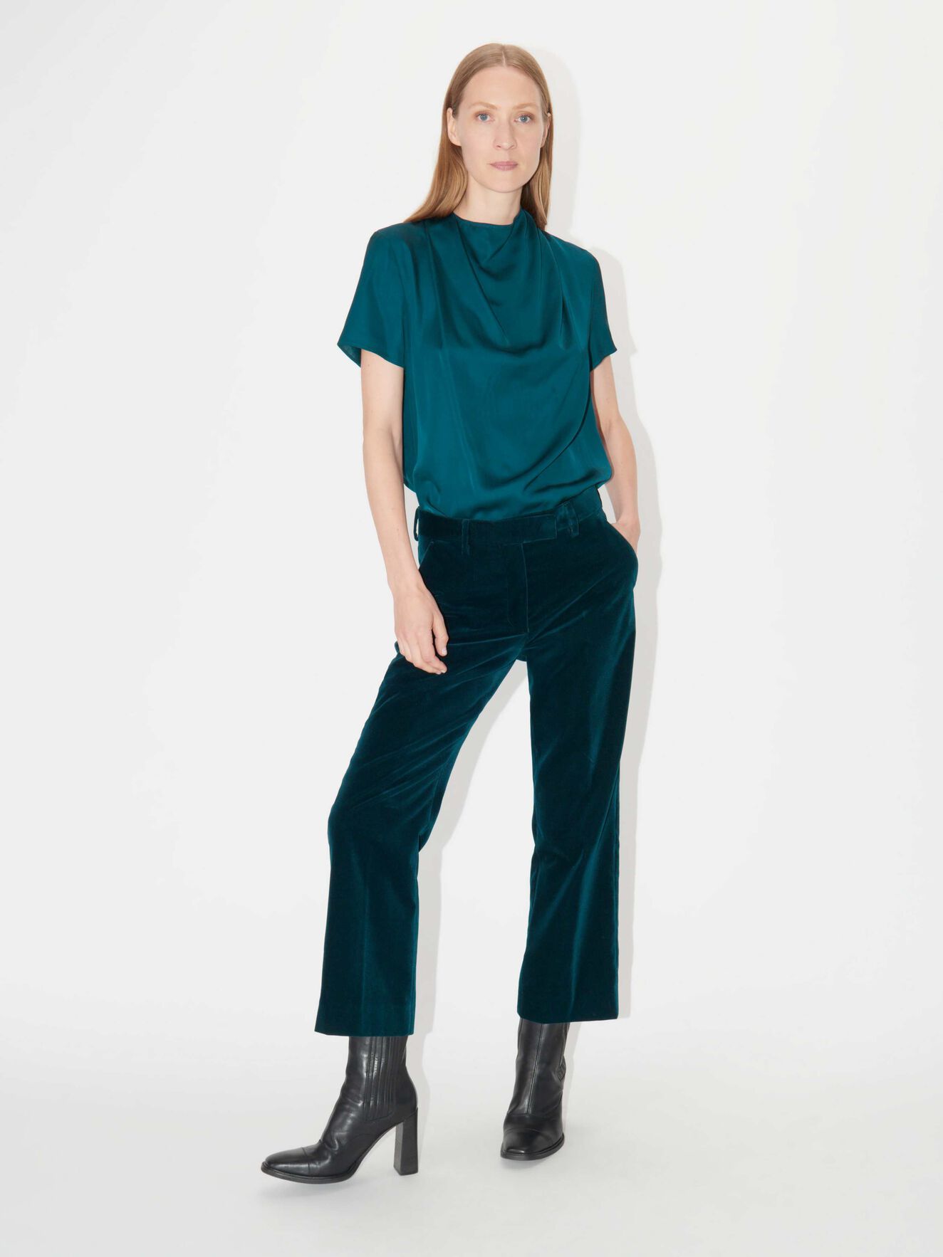 Volona Top in Scarab Green from Tiger of Sweden Volona Top in Scarab Green from Tiger of Sweden