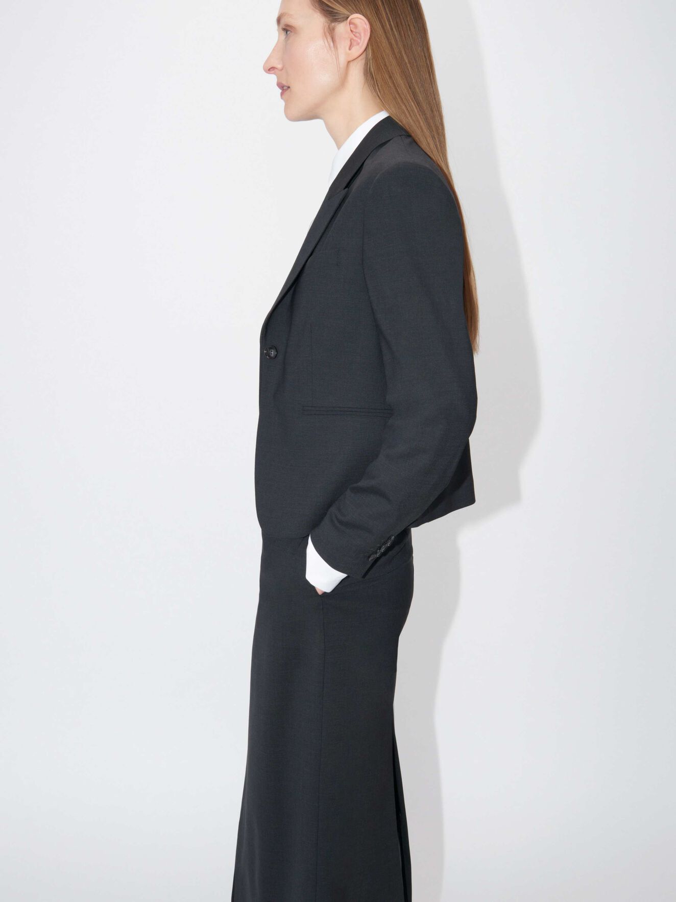 Blazer Tesse in Dark grey Mel from Tiger of Sweden Blazer Tesse in Dark grey Mel from Tiger of Sweden