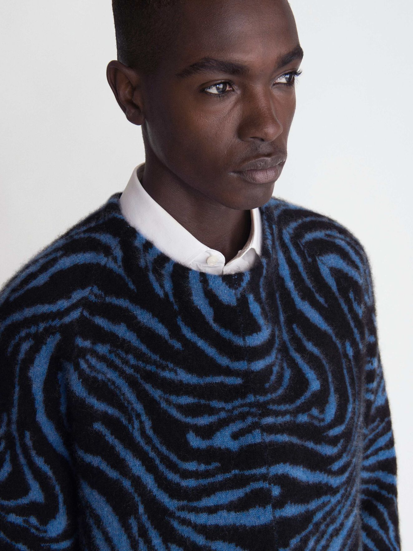 Nexton Pullover in Light Ink from Tiger of Sweden Nexton Pullover in Light Ink from Tiger of Sweden
