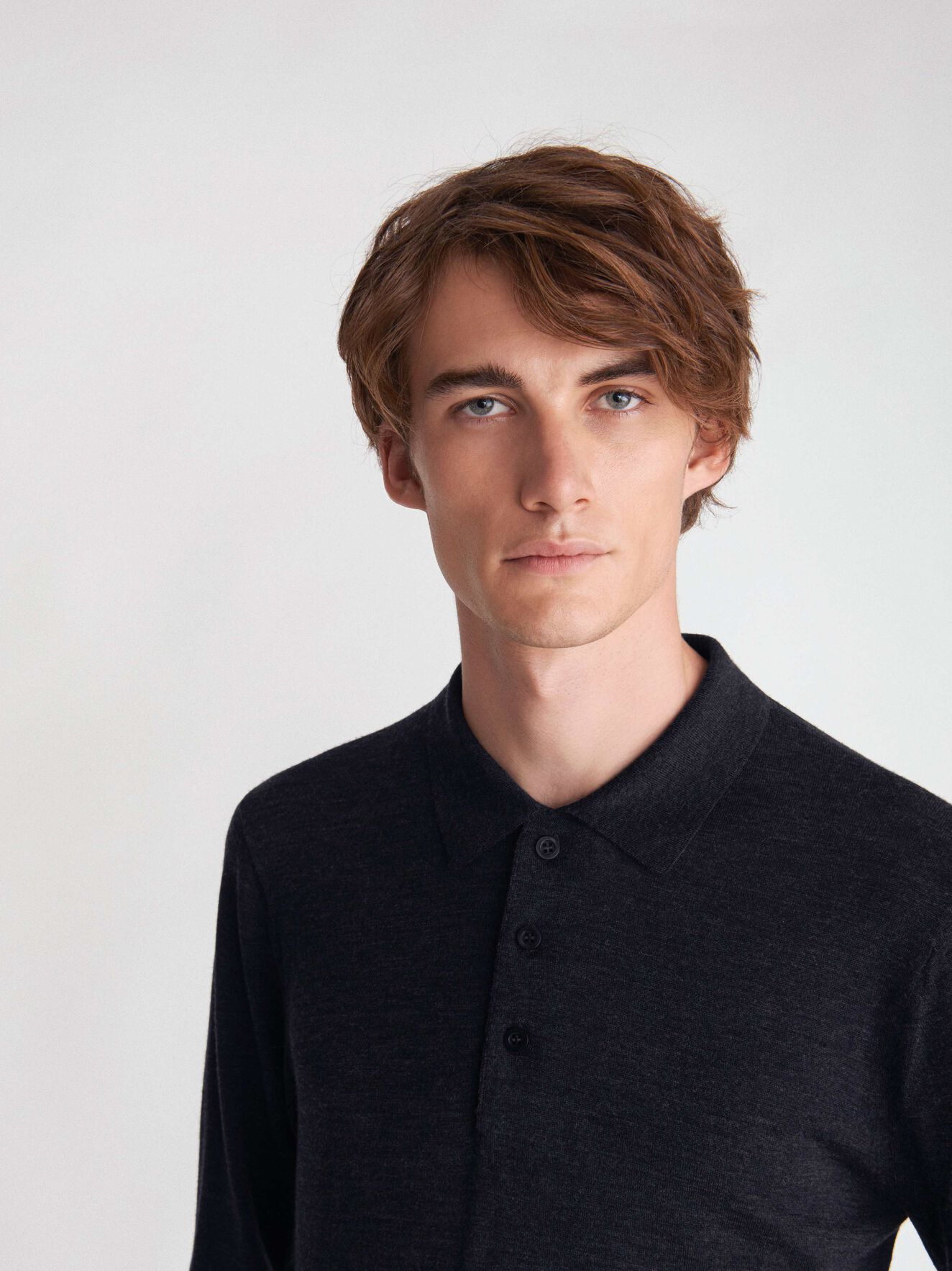 Newton Pullover in Dark grey Mel from Tiger of Sweden Newton Pullover in Dark grey Mel from Tiger of Sweden