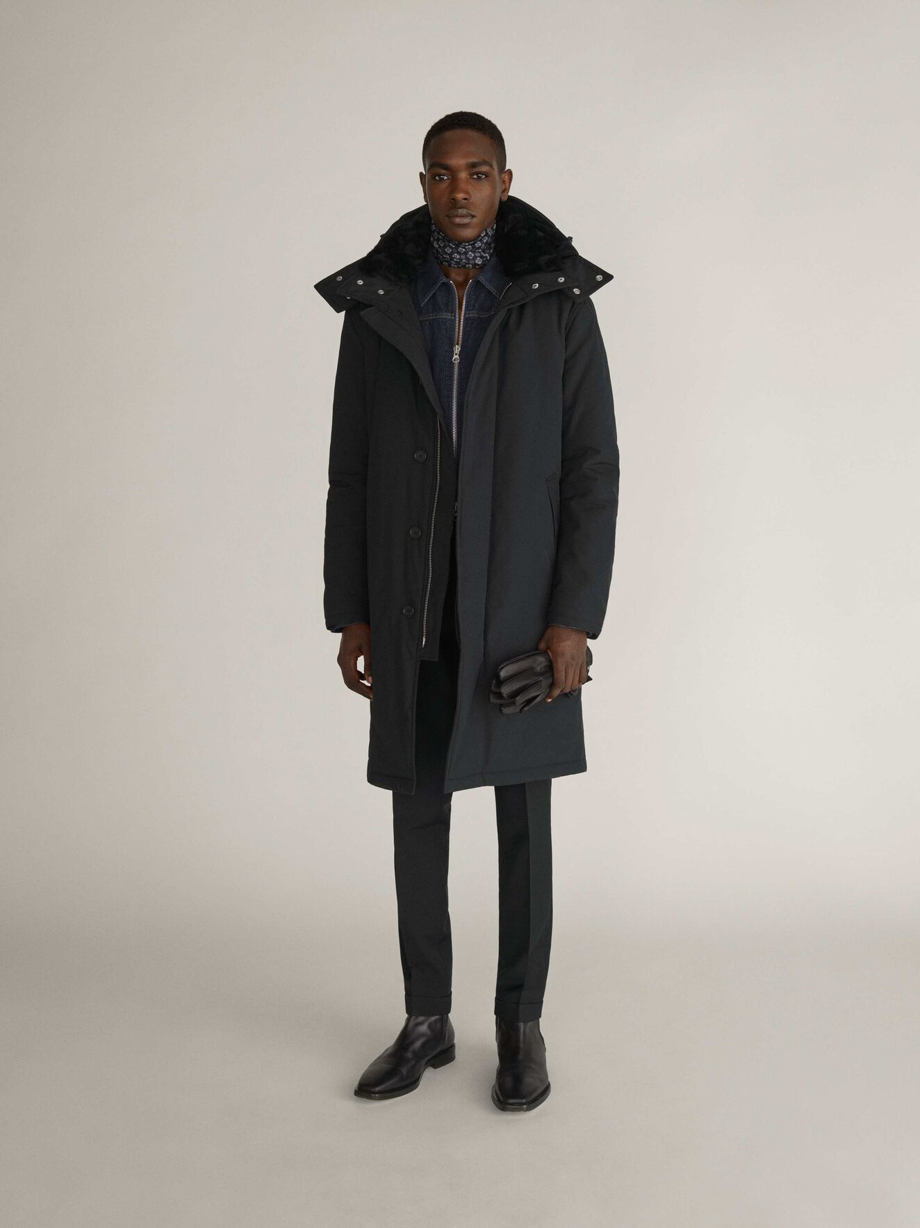 Ommar Parka in Black from Tiger of Sweden Ommar Parka in Black from Tiger of Sweden