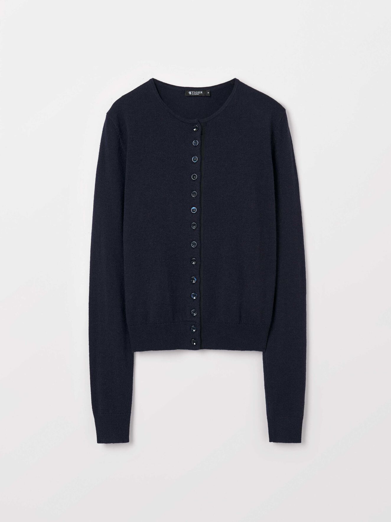 Aktino Cardigan in Dark Sea from Tiger of Sweden Aktino Cardigan in Dark Sea from Tiger of Sweden