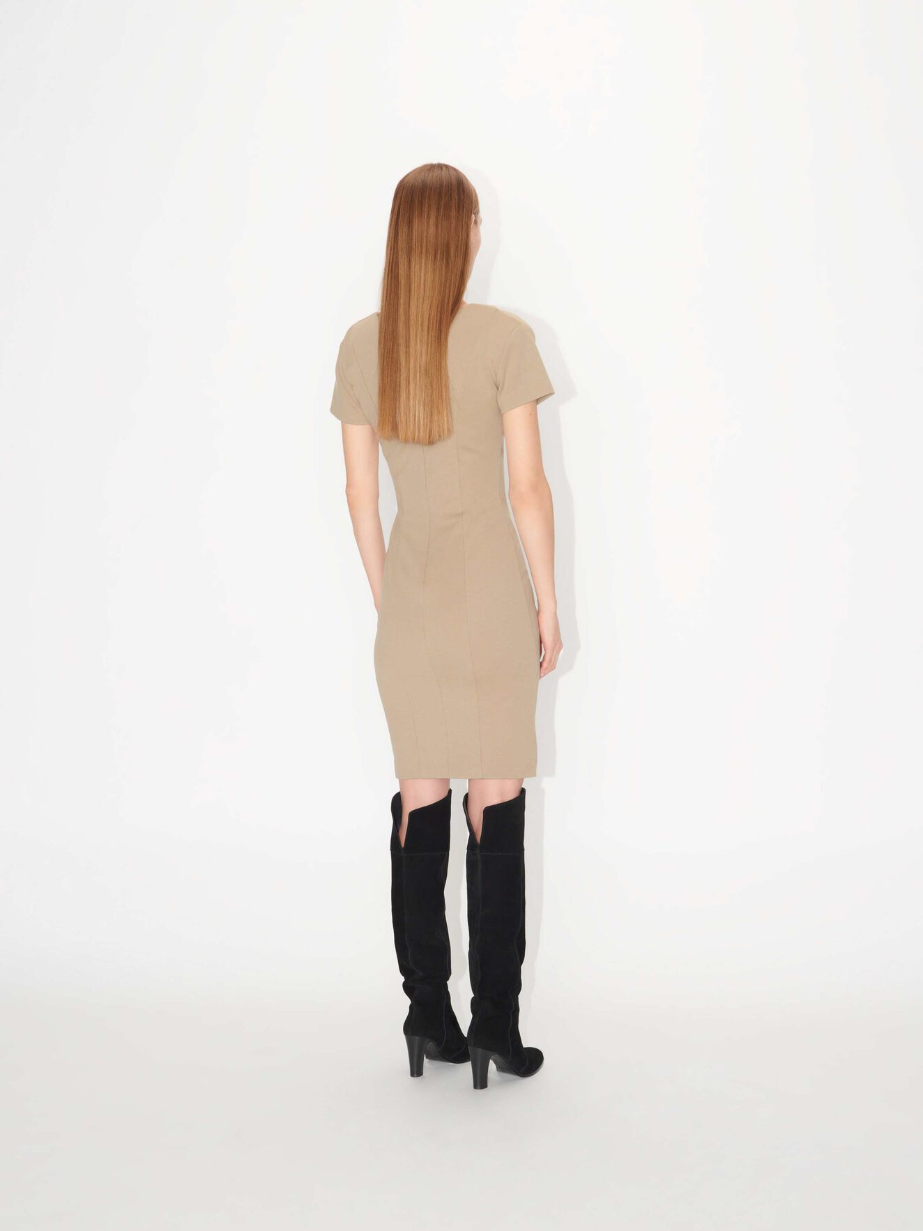 Izlo S Dress in Pale Mocha from Tiger of Sweden Izlo S Dress in Pale Mocha from Tiger of Sweden