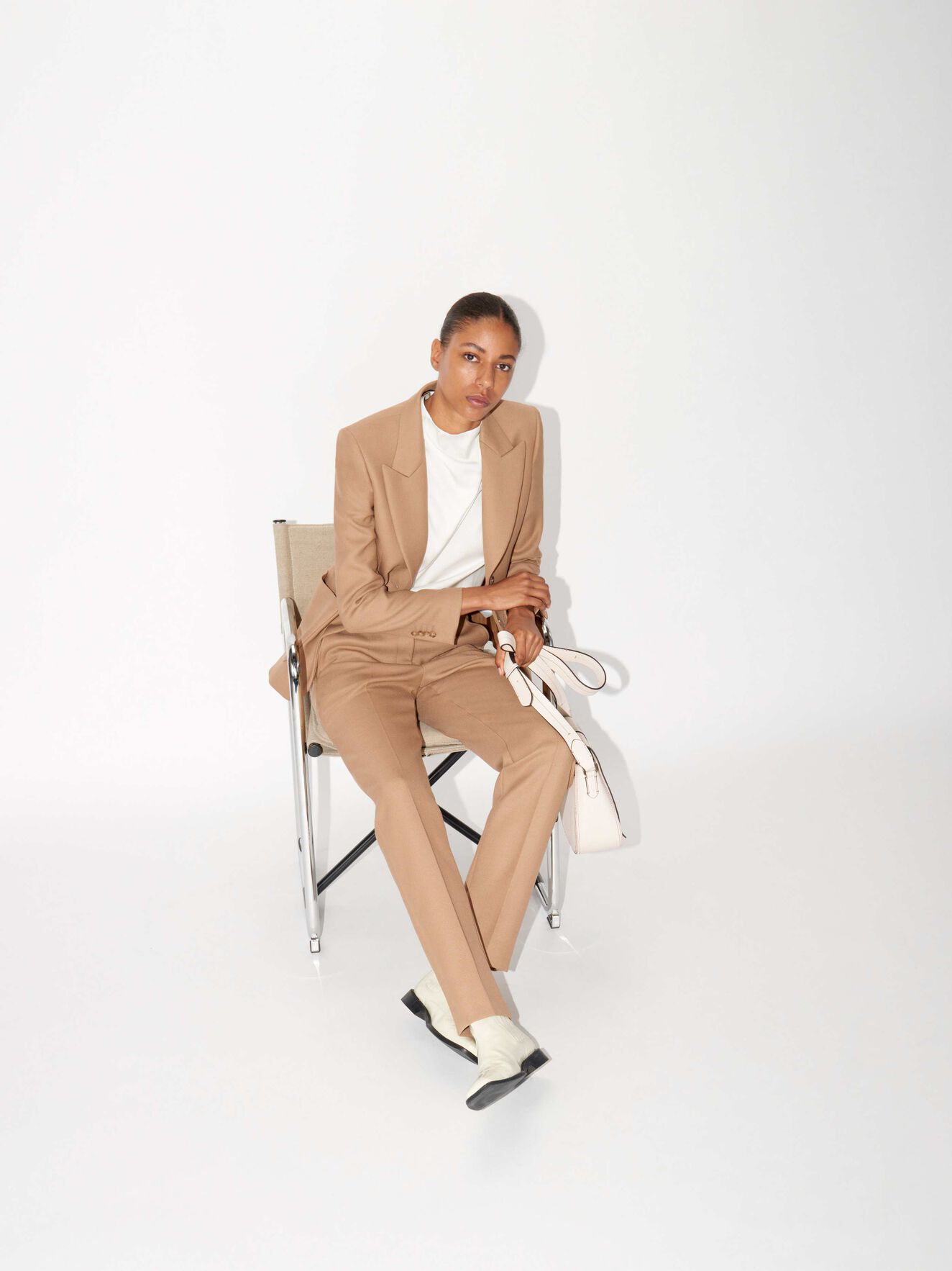 Crio Trousers in Dark Sand from Tiger of Sweden Crio Trousers in Dark Sand from Tiger of Sweden