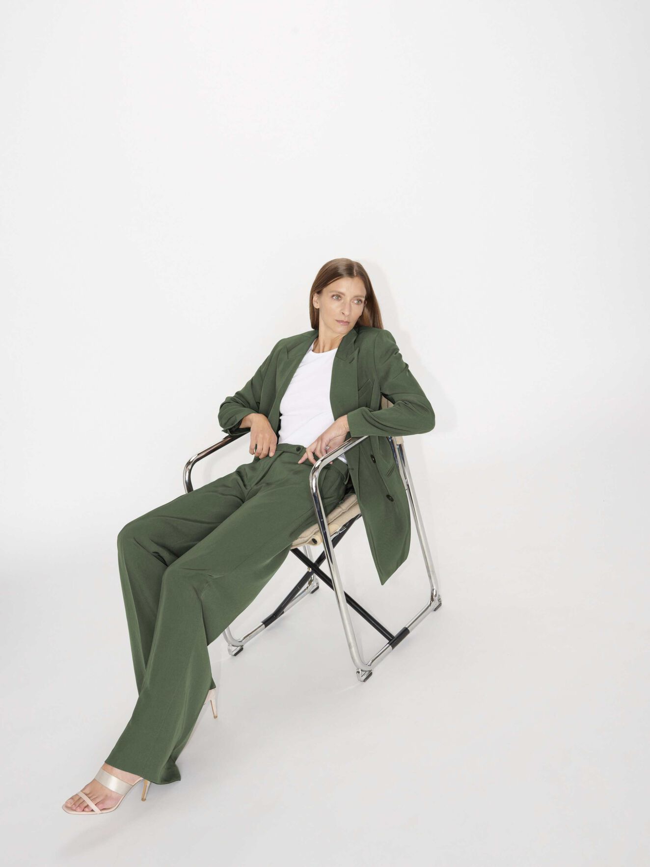Silene Trousers in Utility Green from Tiger of Sweden Silene Trousers in Utility Green from Tiger of Sweden