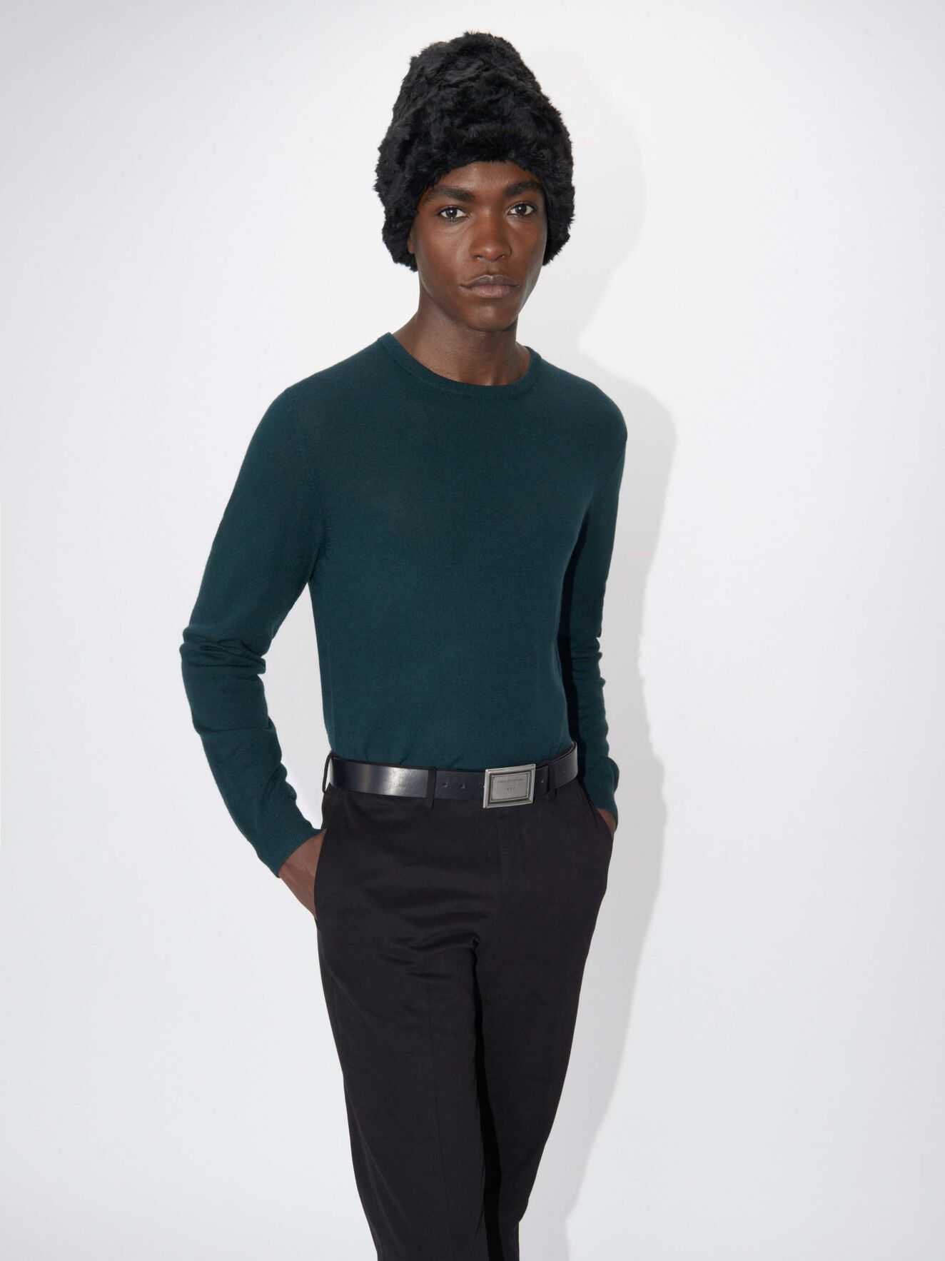 Nichols Pullover in Midnight Green from Tiger of Sweden Nichols Pullover in Midnight Green from Tiger of Sweden