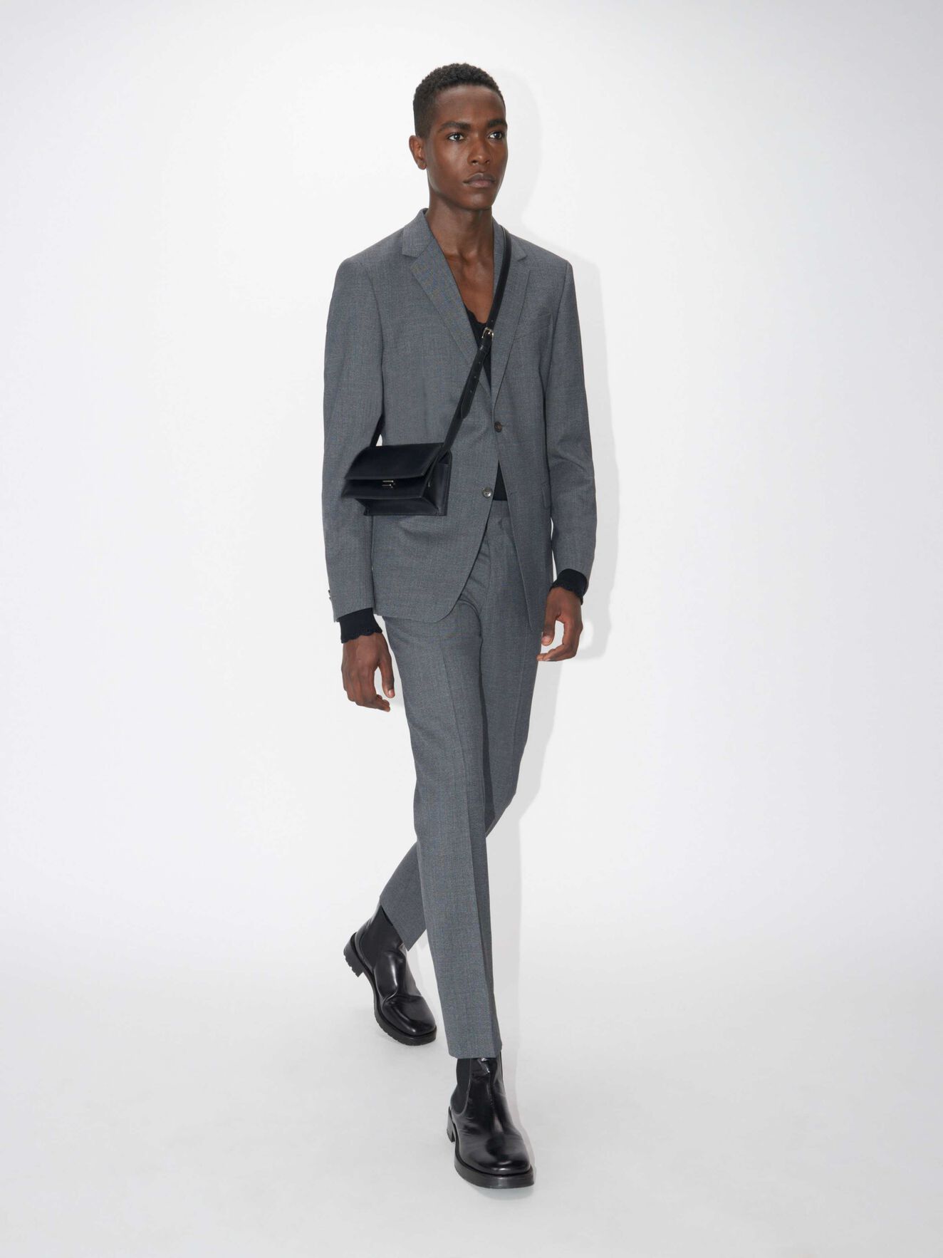 Jarl Ul Blazer in Med Grey Mel from Tiger of Sweden Jarl Ul Blazer in Med Grey Mel from Tiger of Sweden