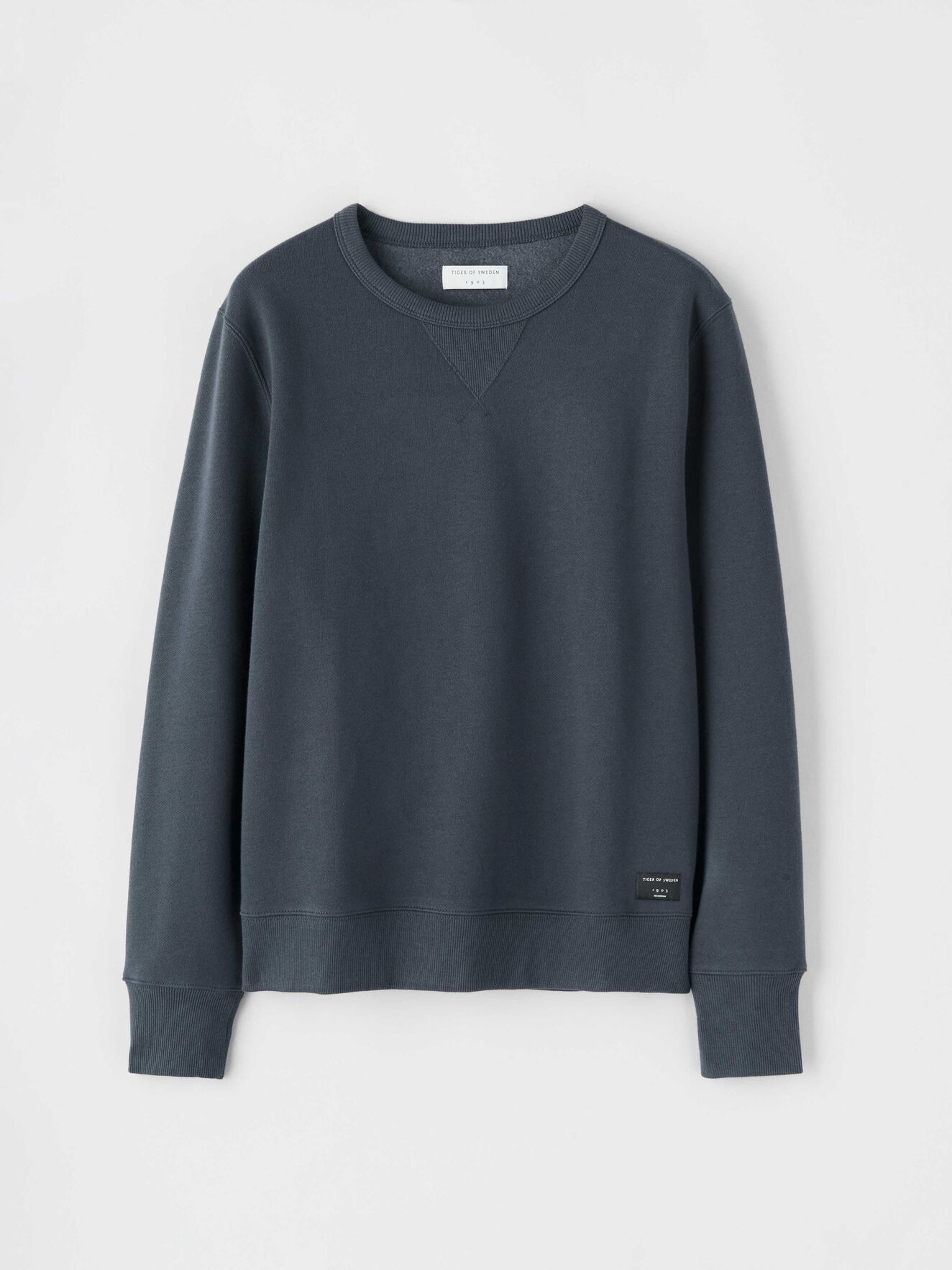 Dinos Sweatshirt in Ocean Grey from Tiger of Sweden Dinos Sweatshirt in Ocean Grey from Tiger of Sweden