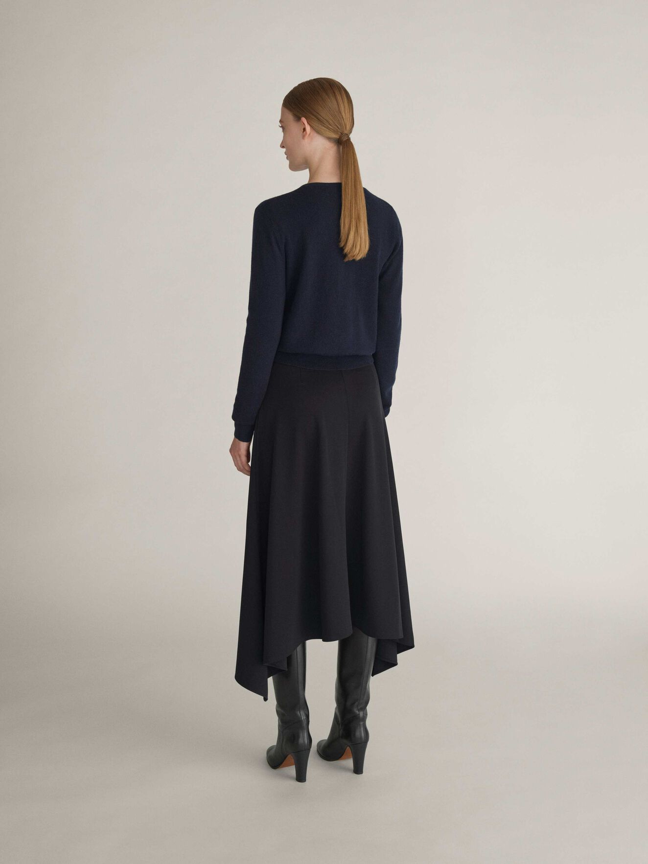 Aktino Cardigan in Dark Sea from Tiger of Sweden Aktino Cardigan in Dark Sea from Tiger of Sweden