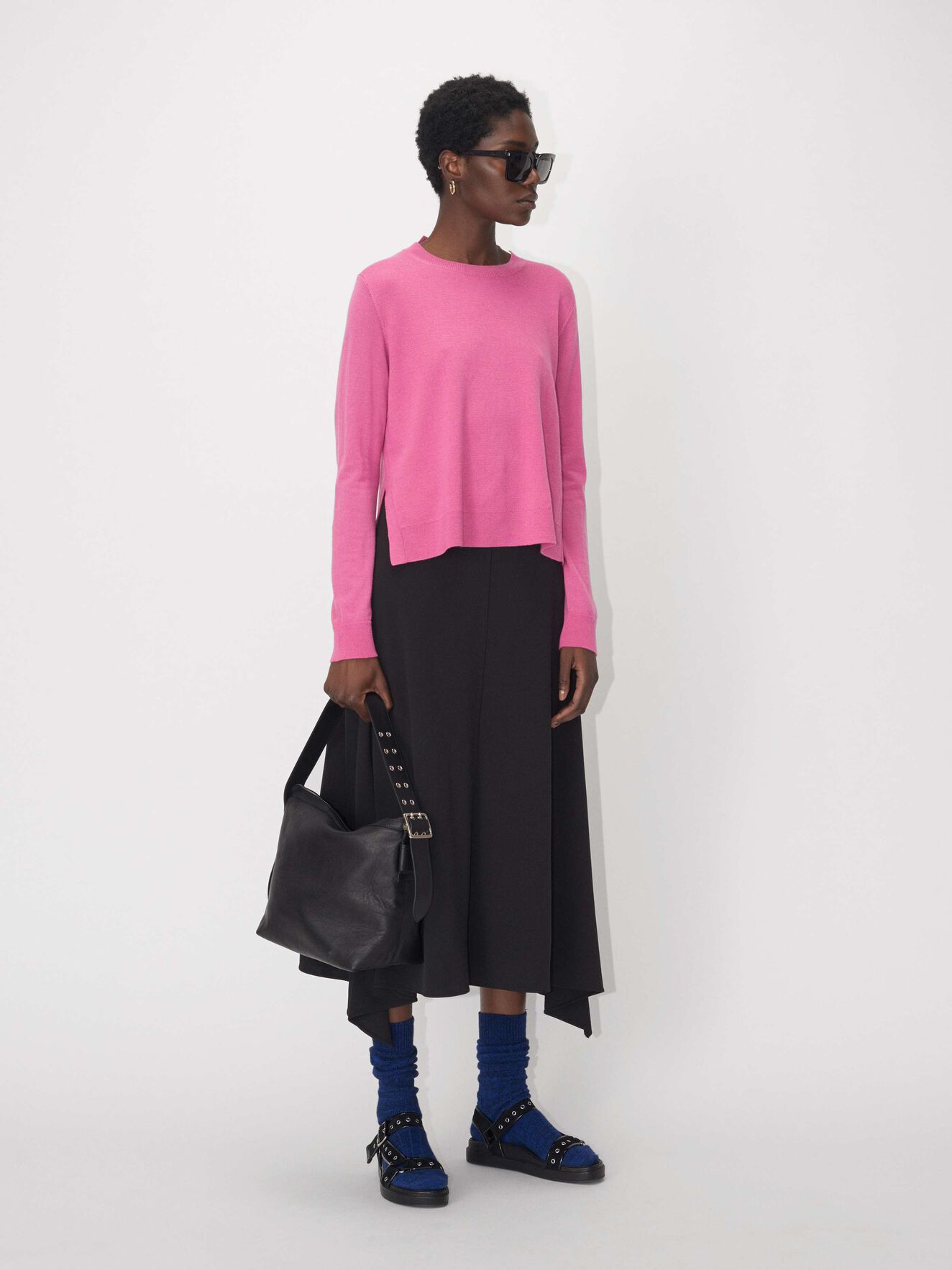 Mania Pullover in Super Pink from Tiger of Sweden Mania Pullover in Super Pink from Tiger of Sweden