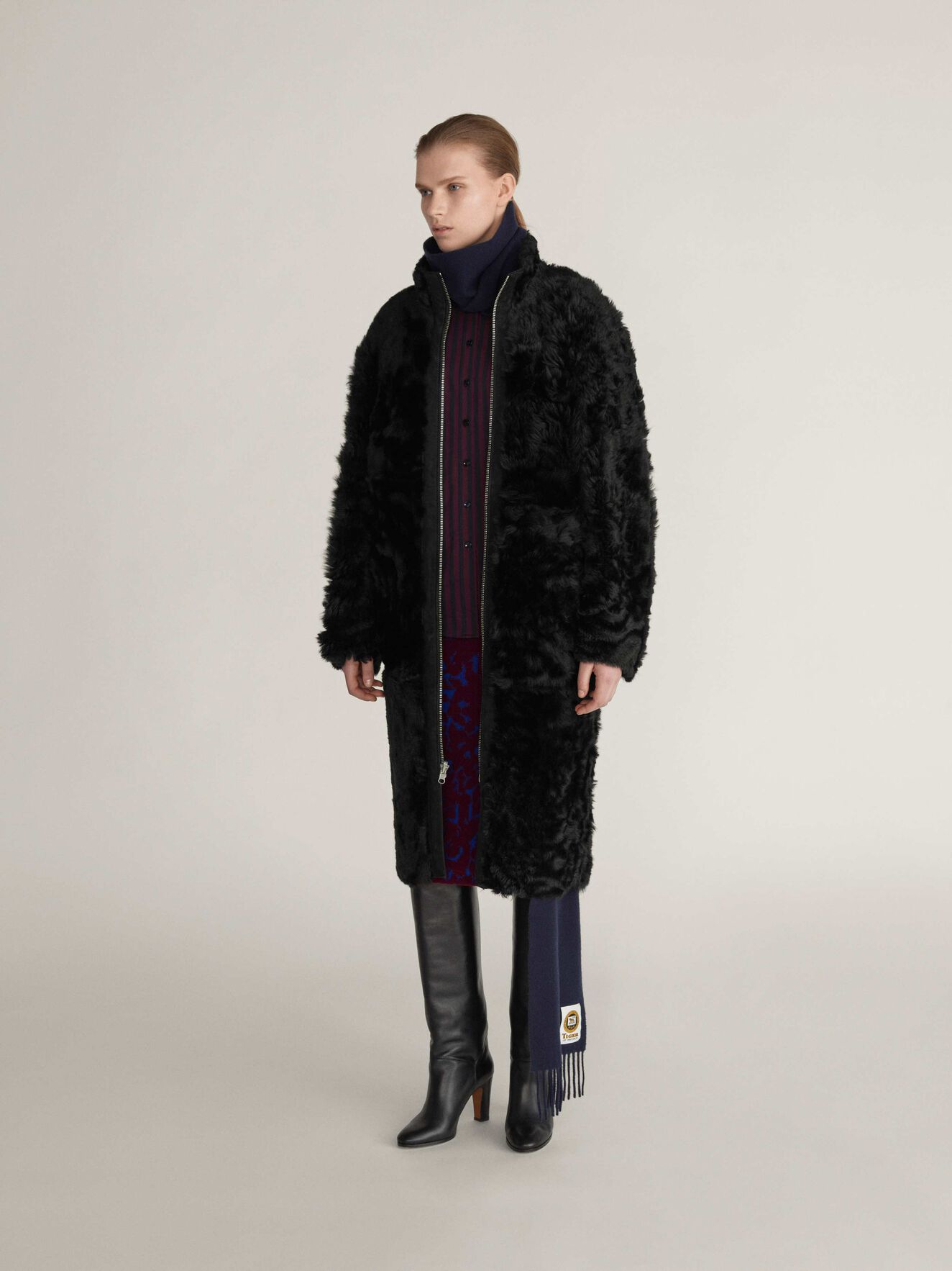 Klon Fur in Midnight Black from Tiger of Sweden Klon Fur in Midnight Black from Tiger of Sweden