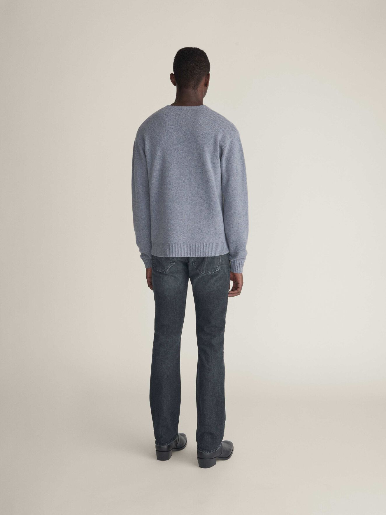 Saif Pullover in Med Grey Mel from Tiger of Sweden Saif Pullover in Med Grey Mel from Tiger of Sweden