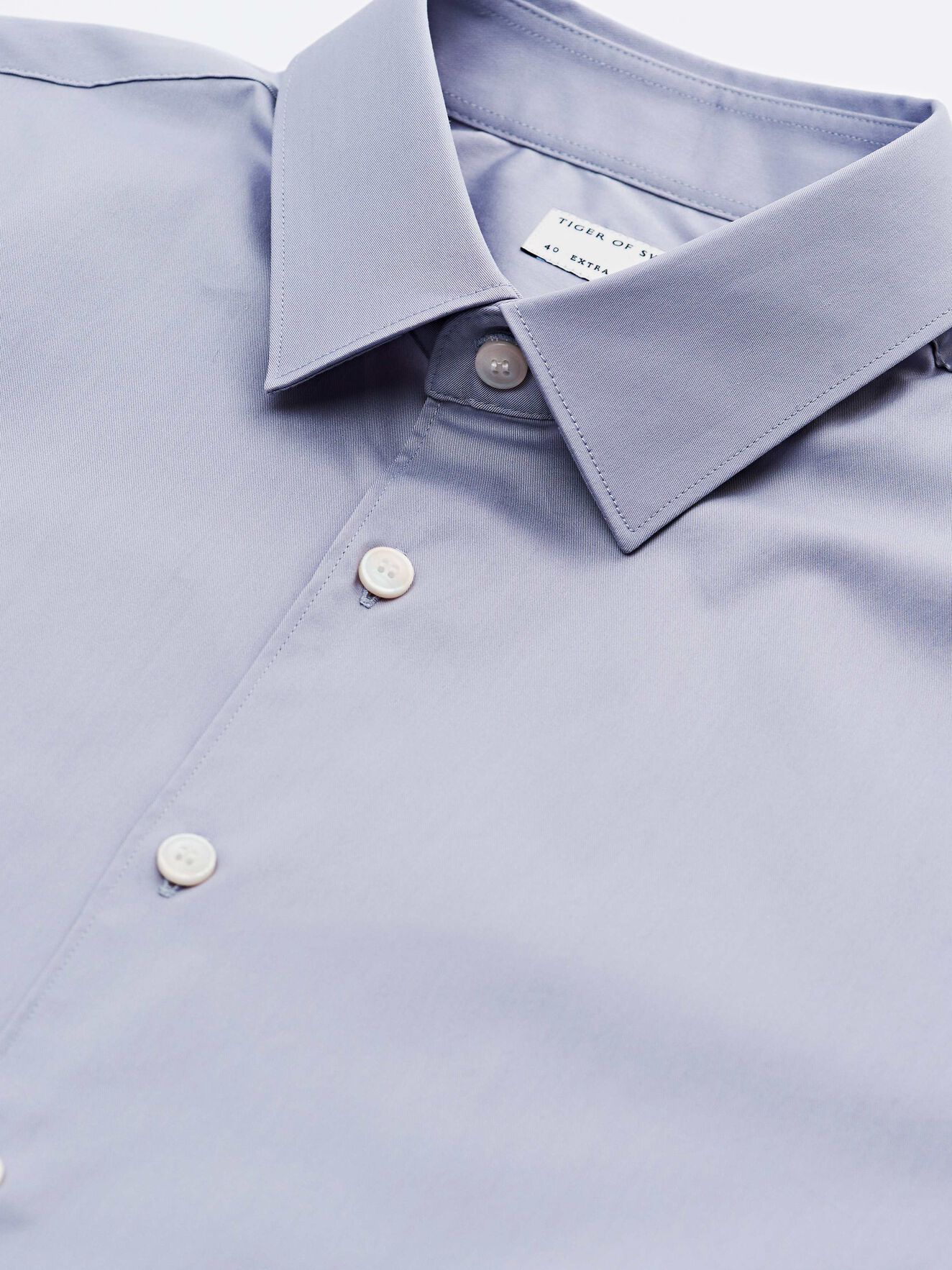Filbrodie Shirt in Light Cloud from Tiger of Sweden Filbrodie Shirt in Light Cloud from Tiger of Sweden