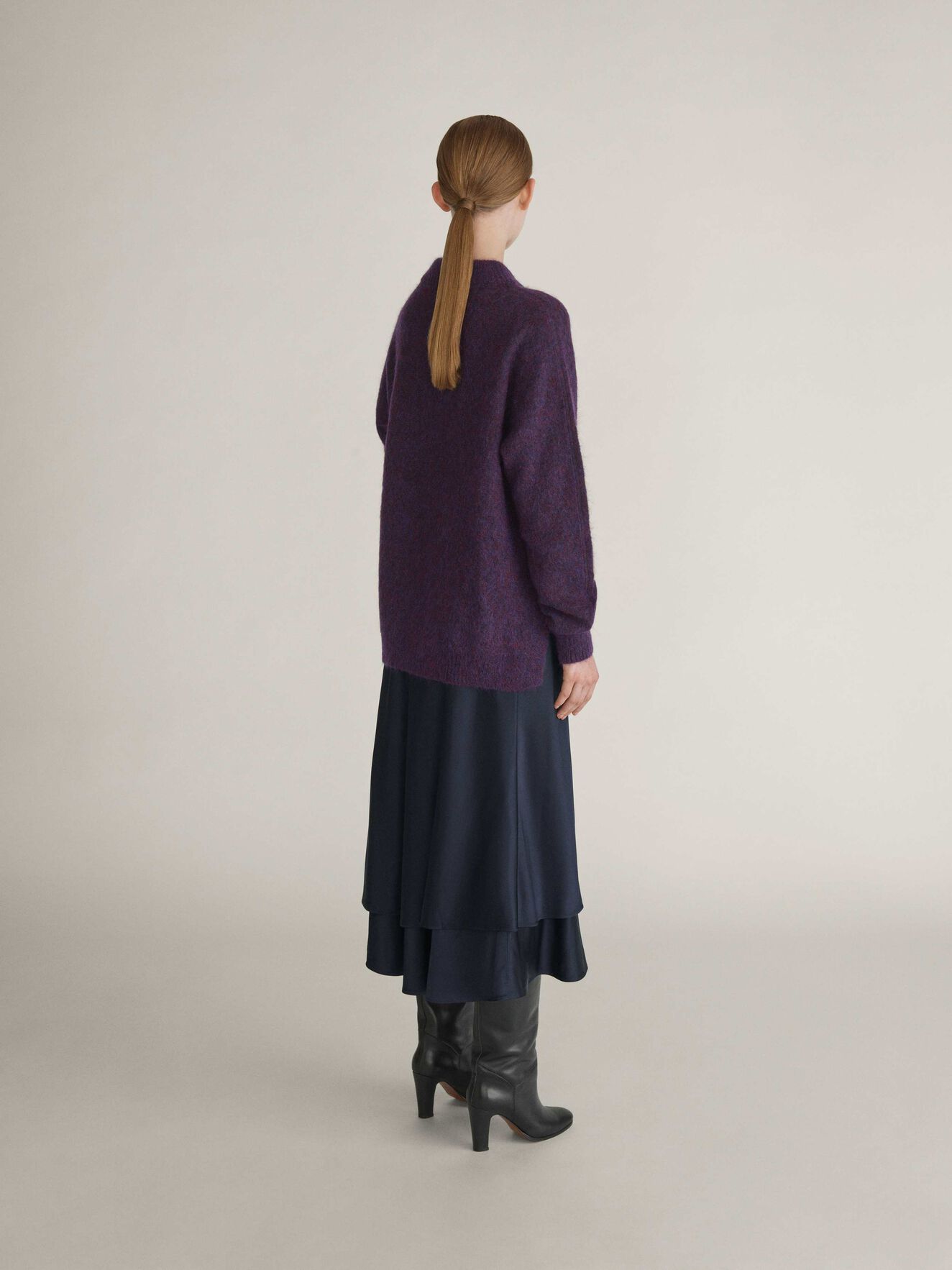 Gwyllen Pullover in Juicy Plum from Tiger of Sweden Gwyllen Pullover in Juicy Plum from Tiger of Sweden