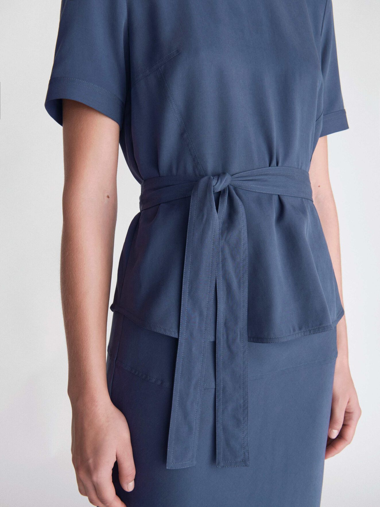 Tanessa Top in Metal Blue from Tiger of Sweden Tanessa Top in Metal Blue from Tiger of Sweden