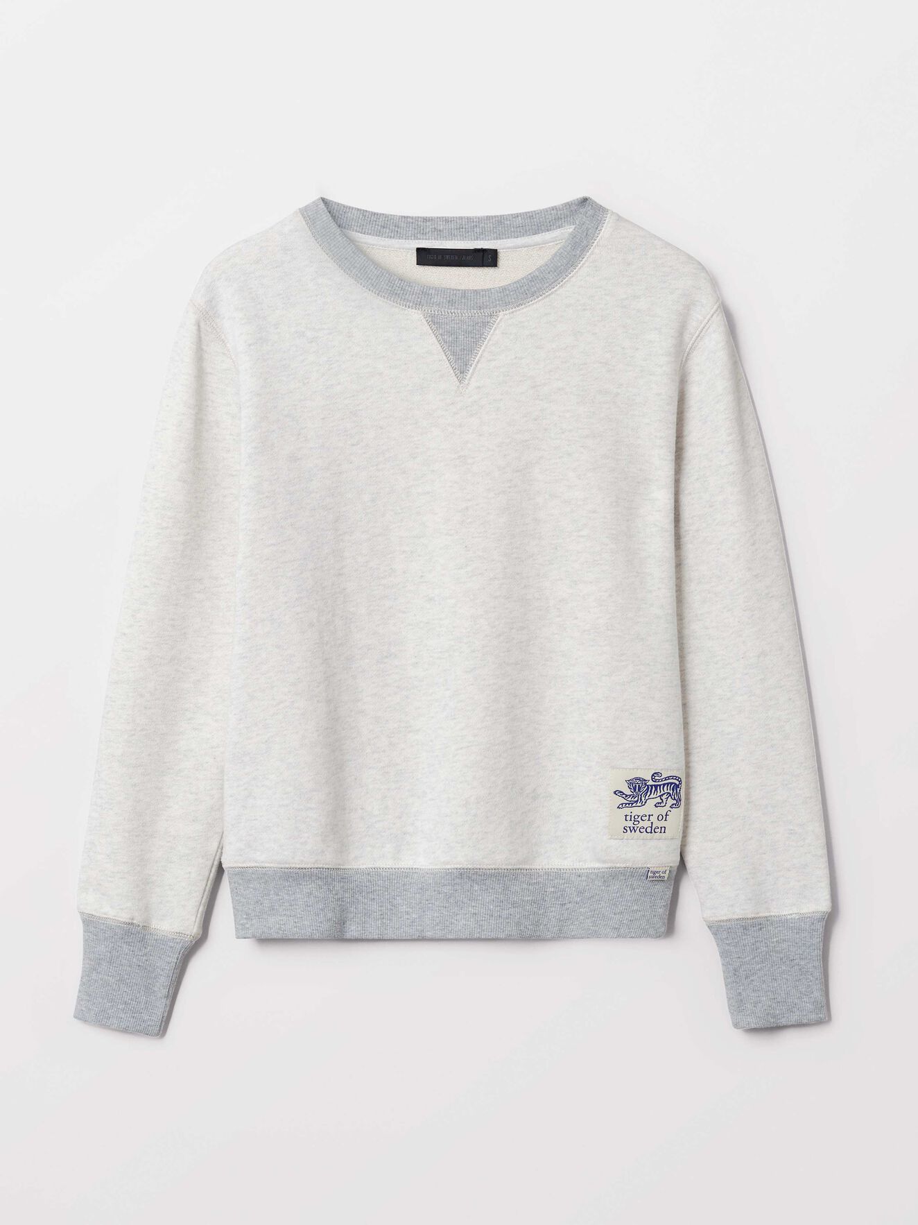 Obscura Sweatshirt in White Light from Tiger of Sweden Obscura Sweatshirt in White Light from Tiger of Sweden