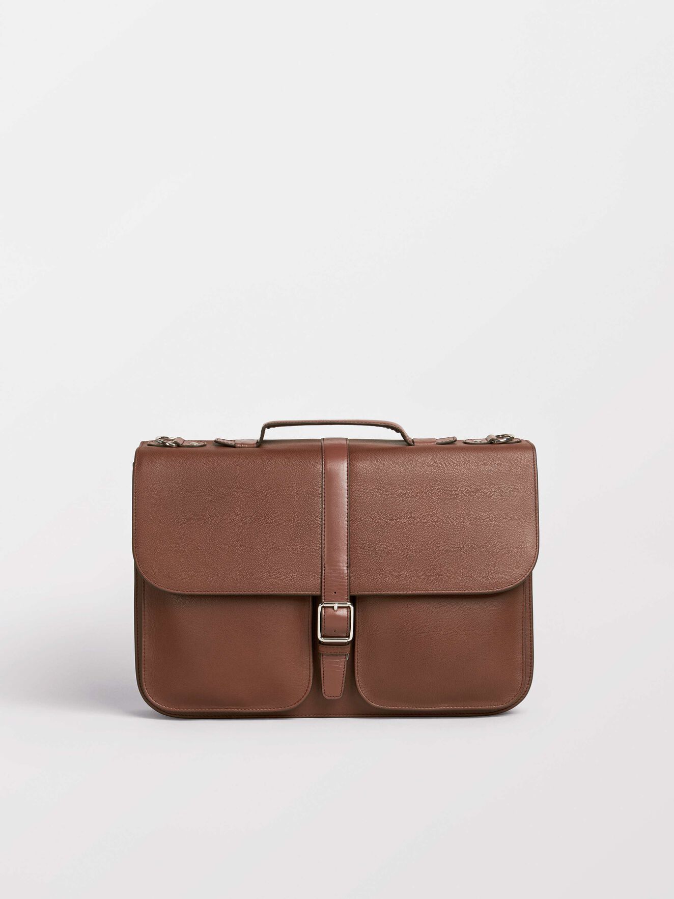 Lucha Briefcase in Medium Brown from Tiger of Sweden Lucha Briefcase in Medium Brown from Tiger of Sweden
