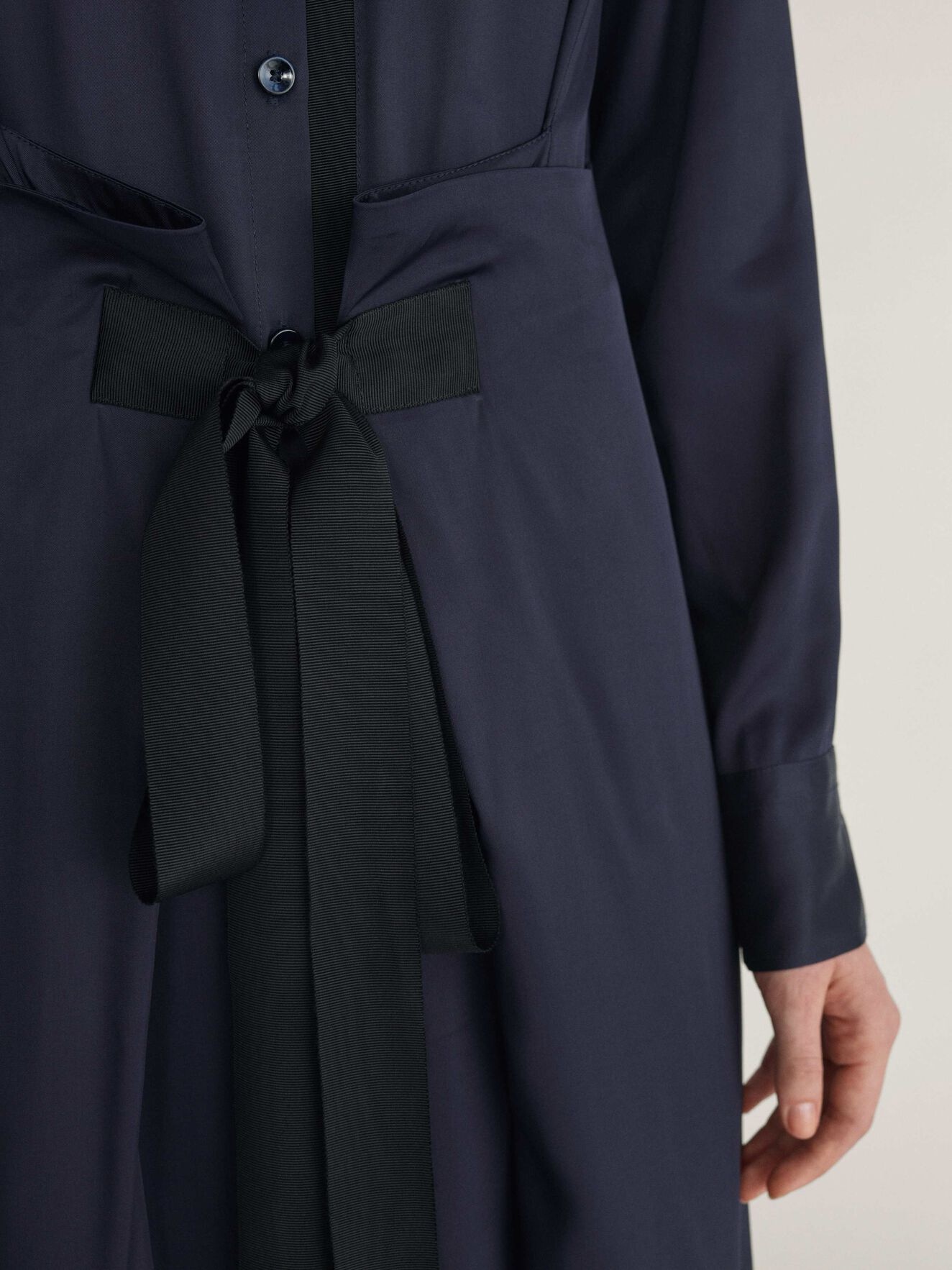 Sydberg Shirt-Dress in Dark Sea from Tiger of Sweden Sydberg Shirt-Dress in Dark Sea from Tiger of Sweden