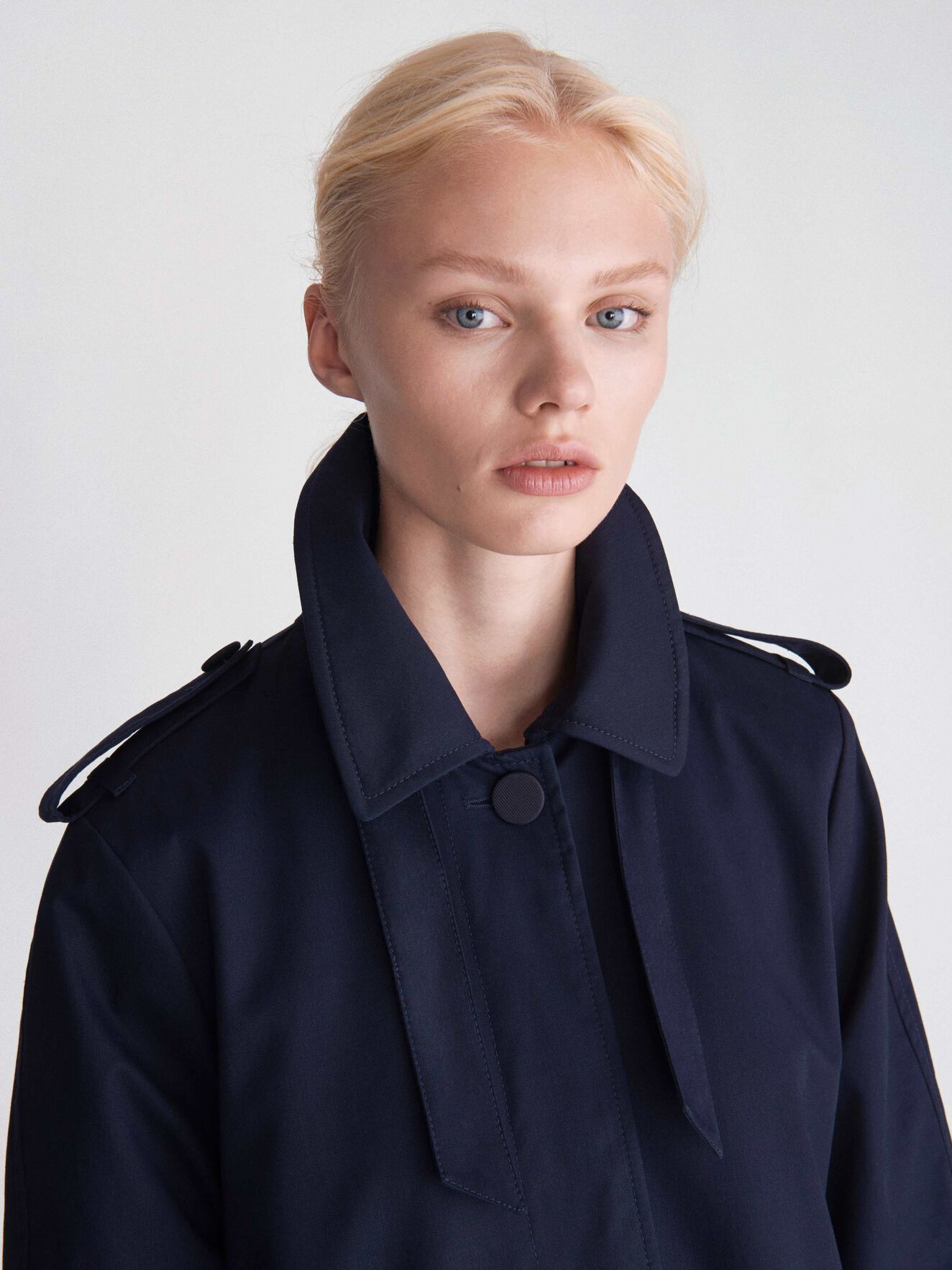 Torii Coat in Blue from Tiger of Sweden Torii Coat in Blue from Tiger of Sweden