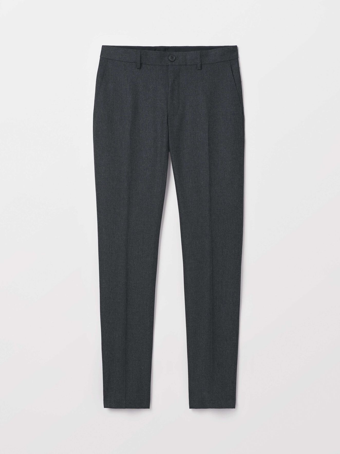 Todman Trousers in Med Grey Mel from Tiger of Sweden Todman Trousers in Med Grey Mel from Tiger of Sweden