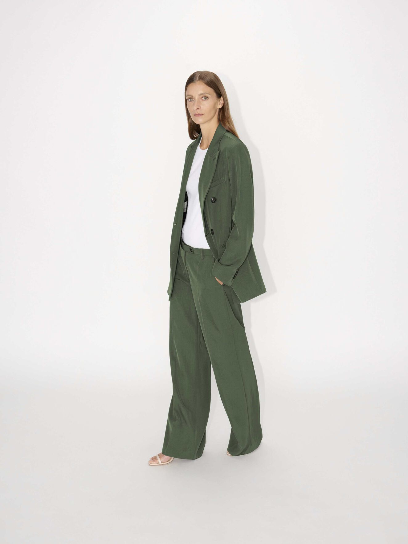 Molea Blazer in Utility Green from Tiger of Sweden Molea Blazer in Utility Green from Tiger of Sweden