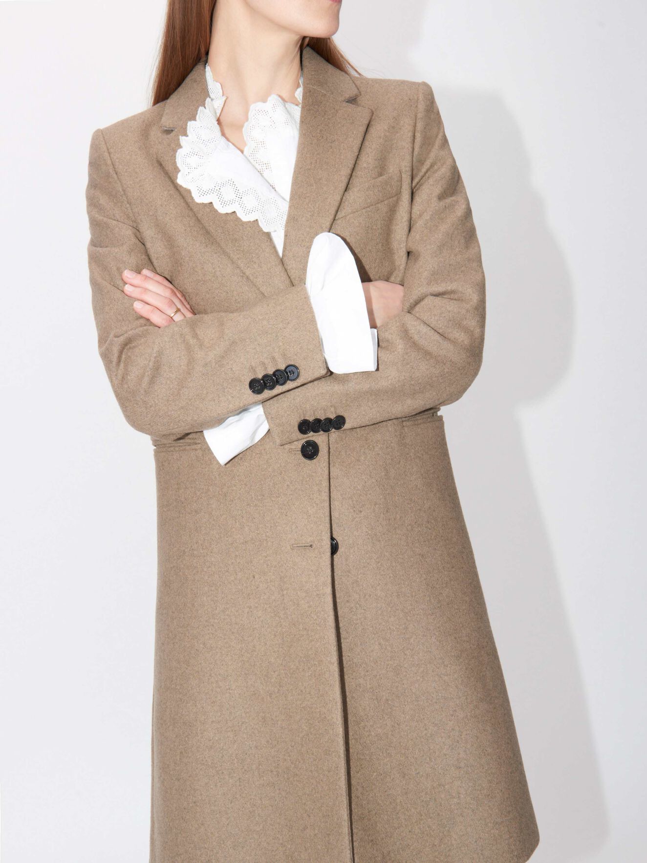 Ciannia Coat in Nut from Tiger of Sweden Ciannia Coat in Nut from Tiger of Sweden