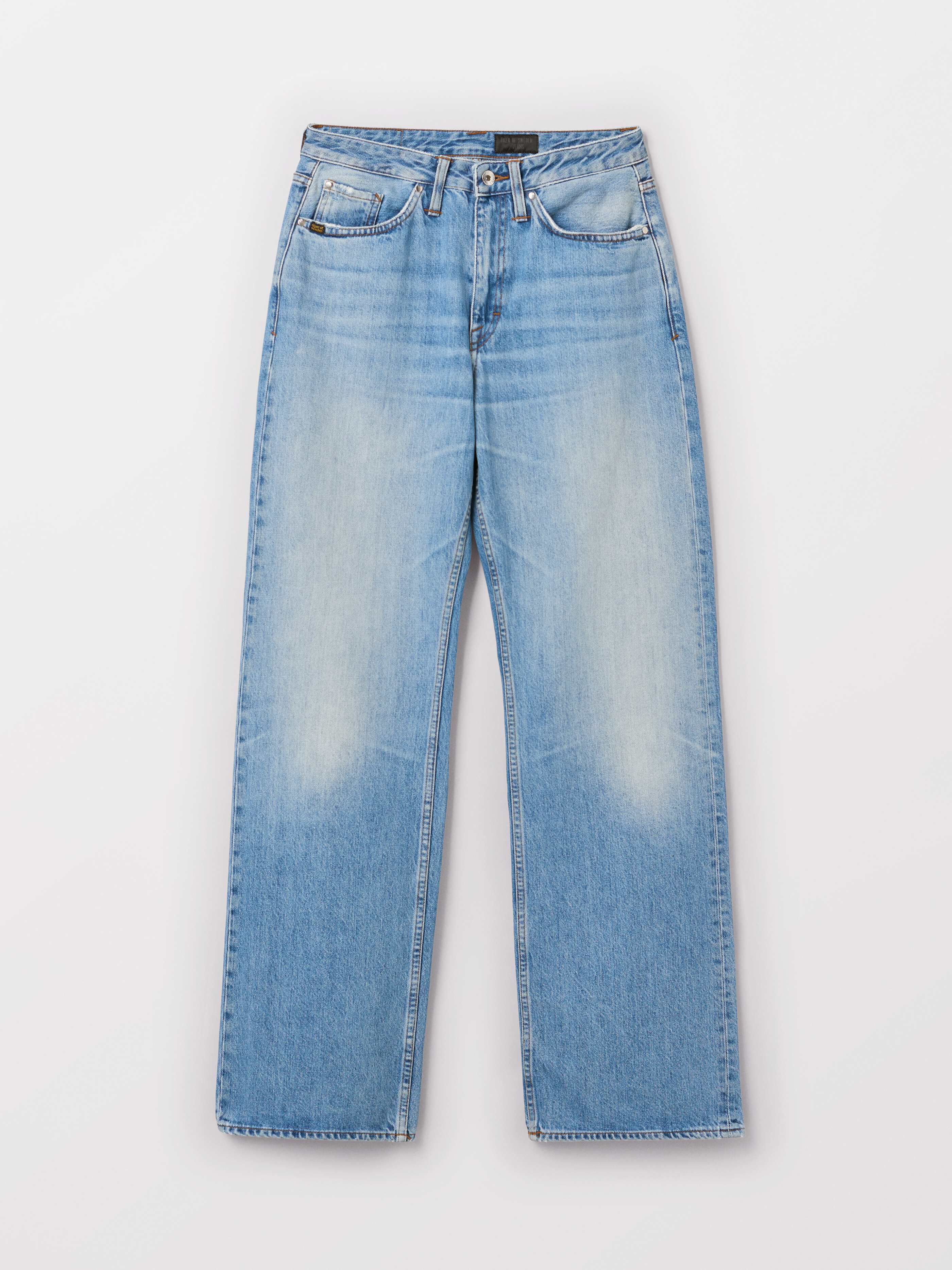 blue loose jeans