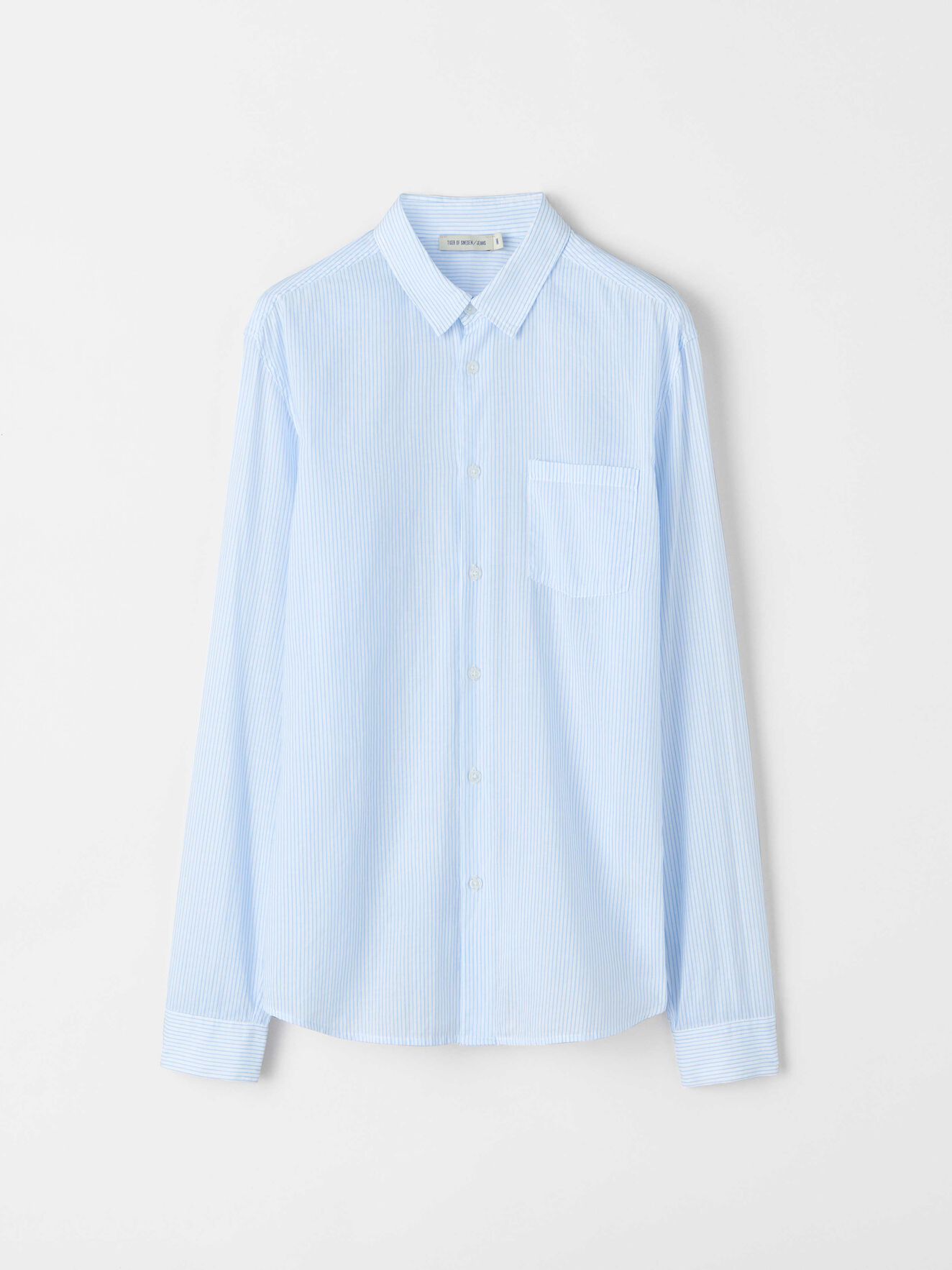 Bardan Shirt in Chambray Blue from Tiger of Sweden Bardan Shirt in Chambray Blue from Tiger of Sweden