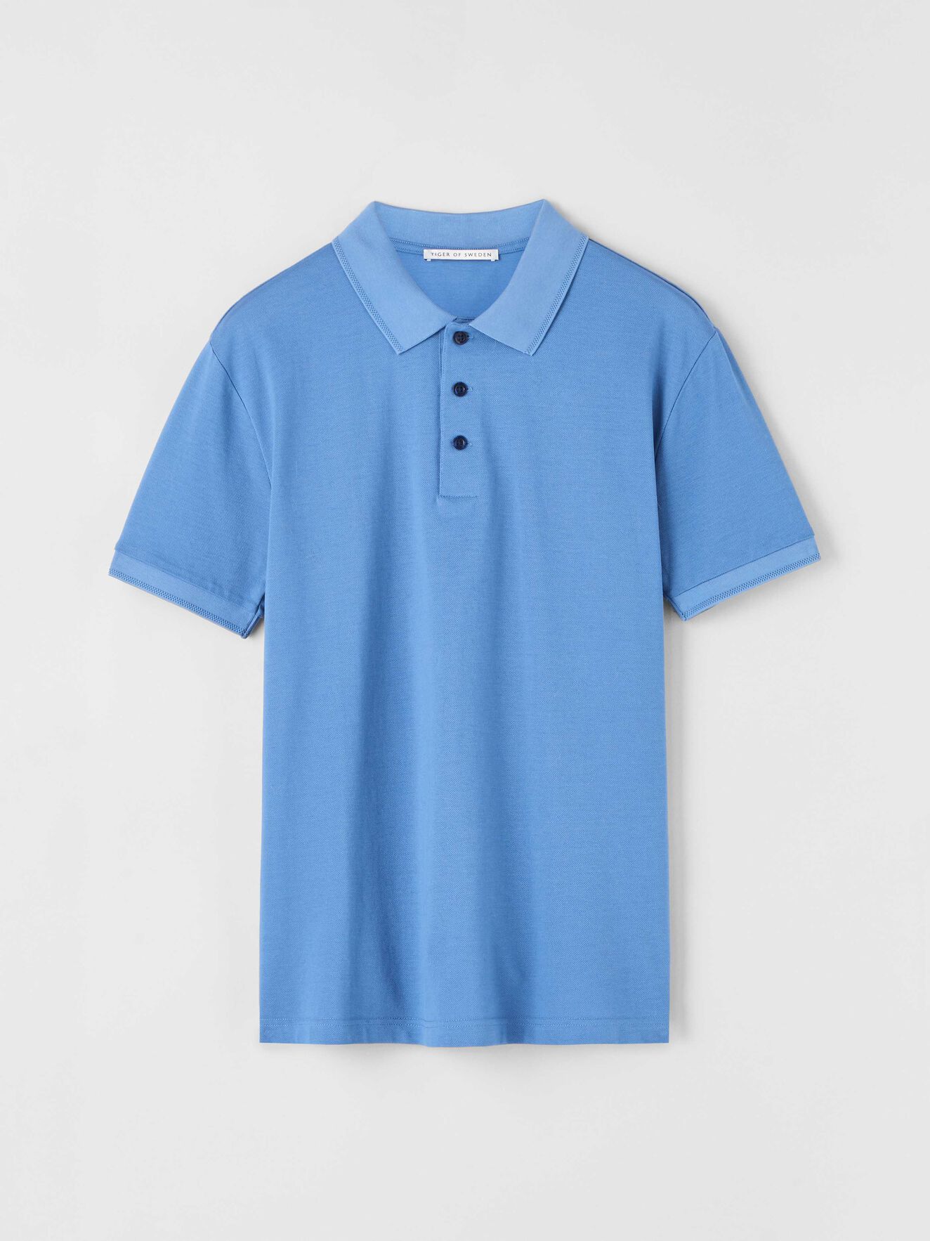 Darios Polo Shirt in Cornflower from Tiger of Sweden Darios Polo Shirt in Cornflower from Tiger of Sweden