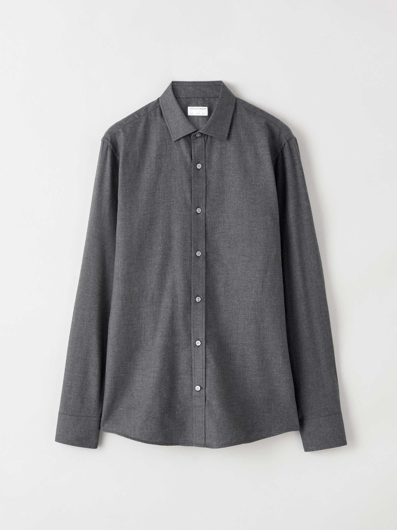 Chemise Fridolf in Med Grey Mel from Tiger of Sweden Chemise Fridolf in Med Grey Mel from Tiger of Sweden