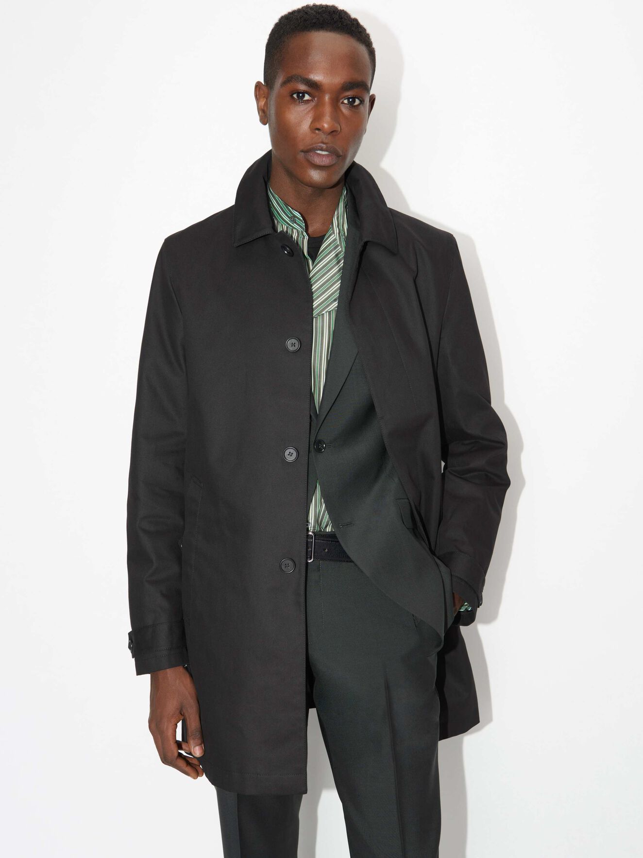 Carred Coat in Black from Tiger of Sweden Carred Coat in Black from Tiger of Sweden