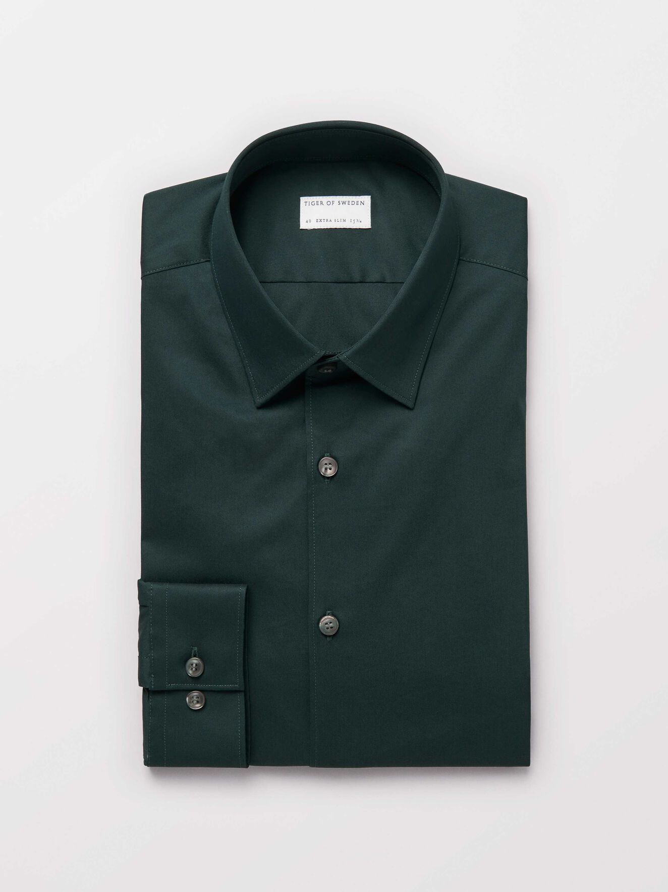 Filbrodie Shirt in Scarab Green from Tiger of Sweden Filbrodie Shirt in Scarab Green from Tiger of Sweden