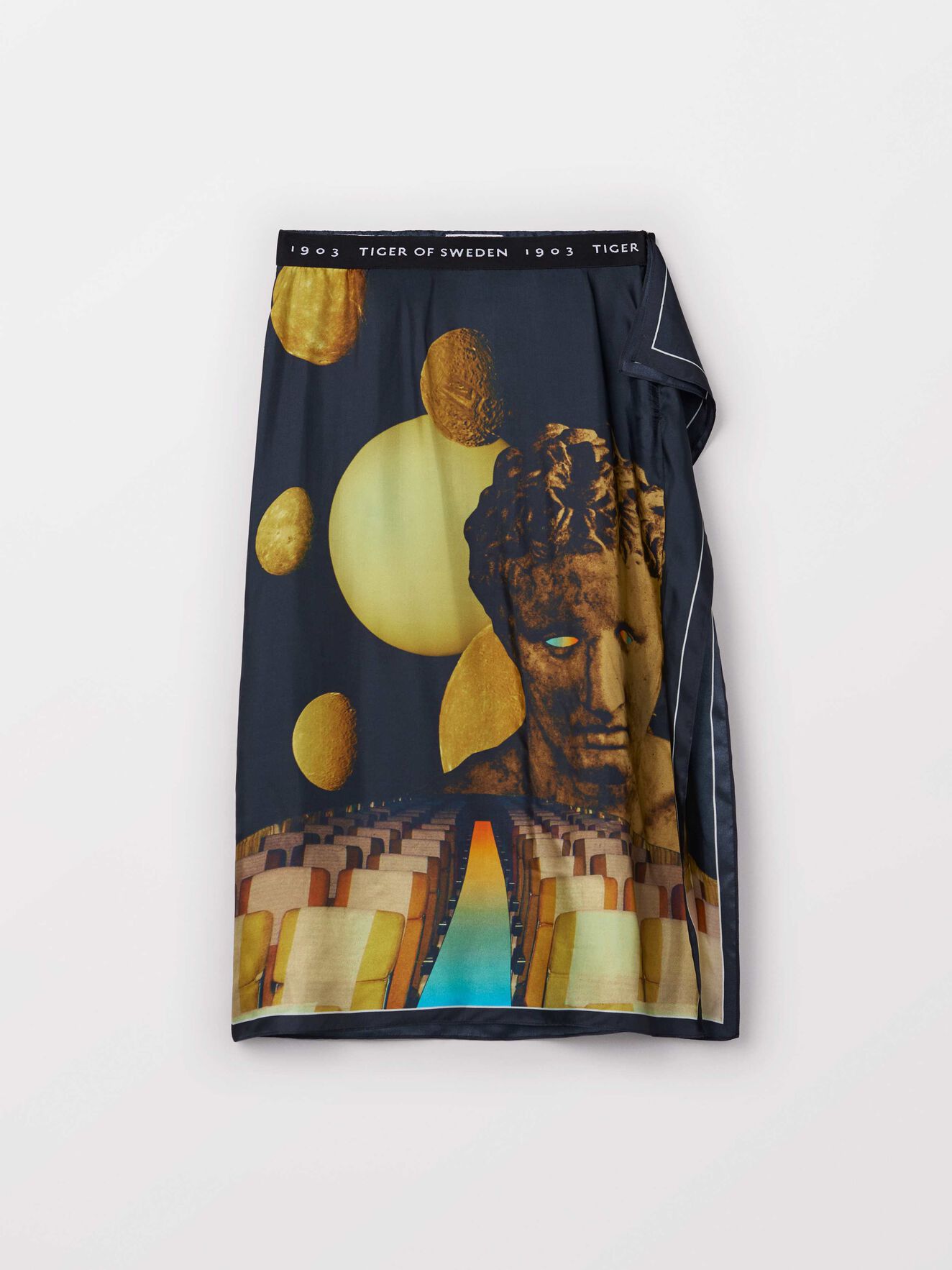Cognac P Skirt in Print from Tiger of Sweden Cognac P Skirt in Print from Tiger of Sweden