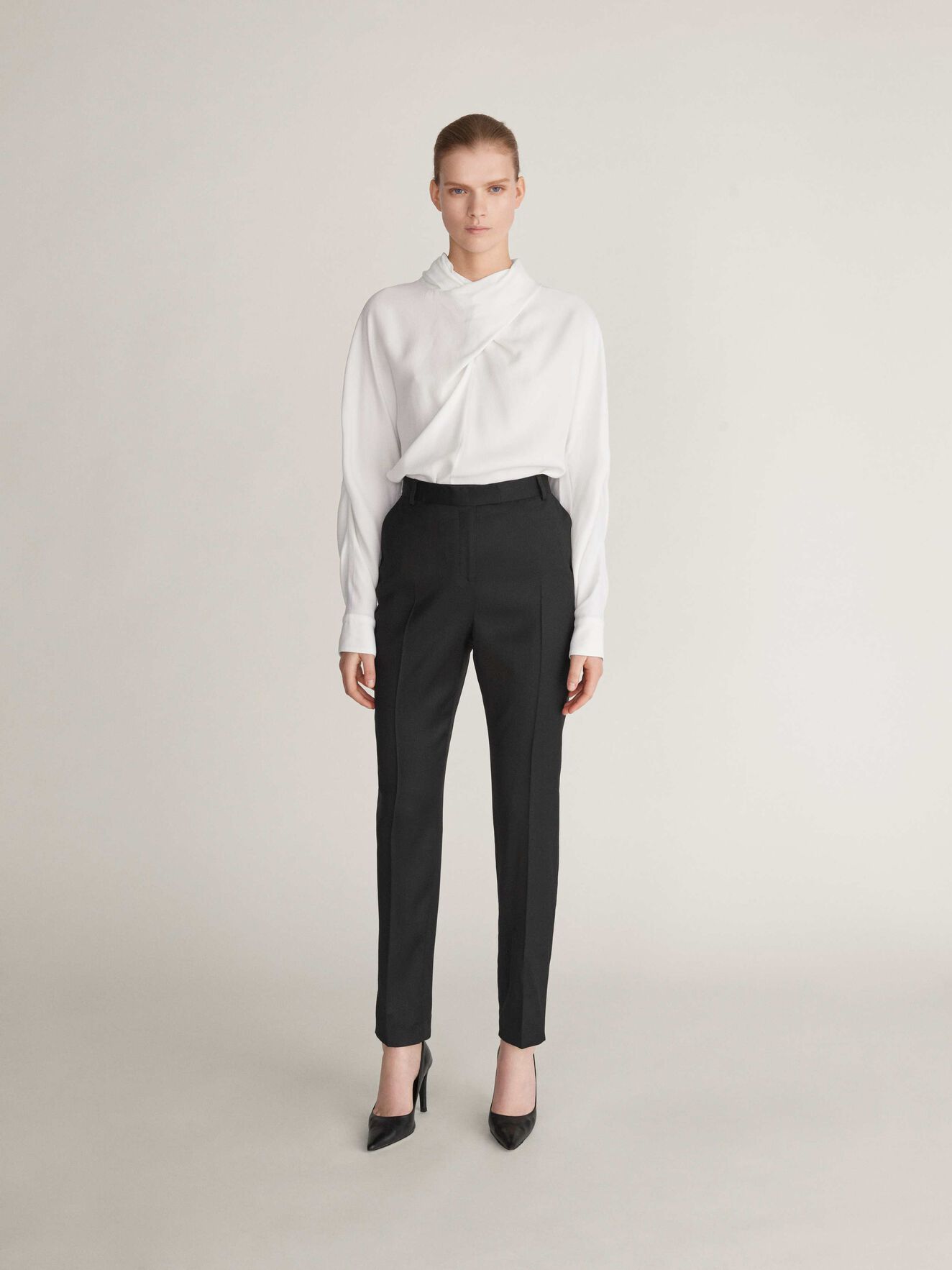 Loanella Trousers in Midnight Black from Tiger of Sweden Loanella Trousers in Midnight Black from Tiger of Sweden