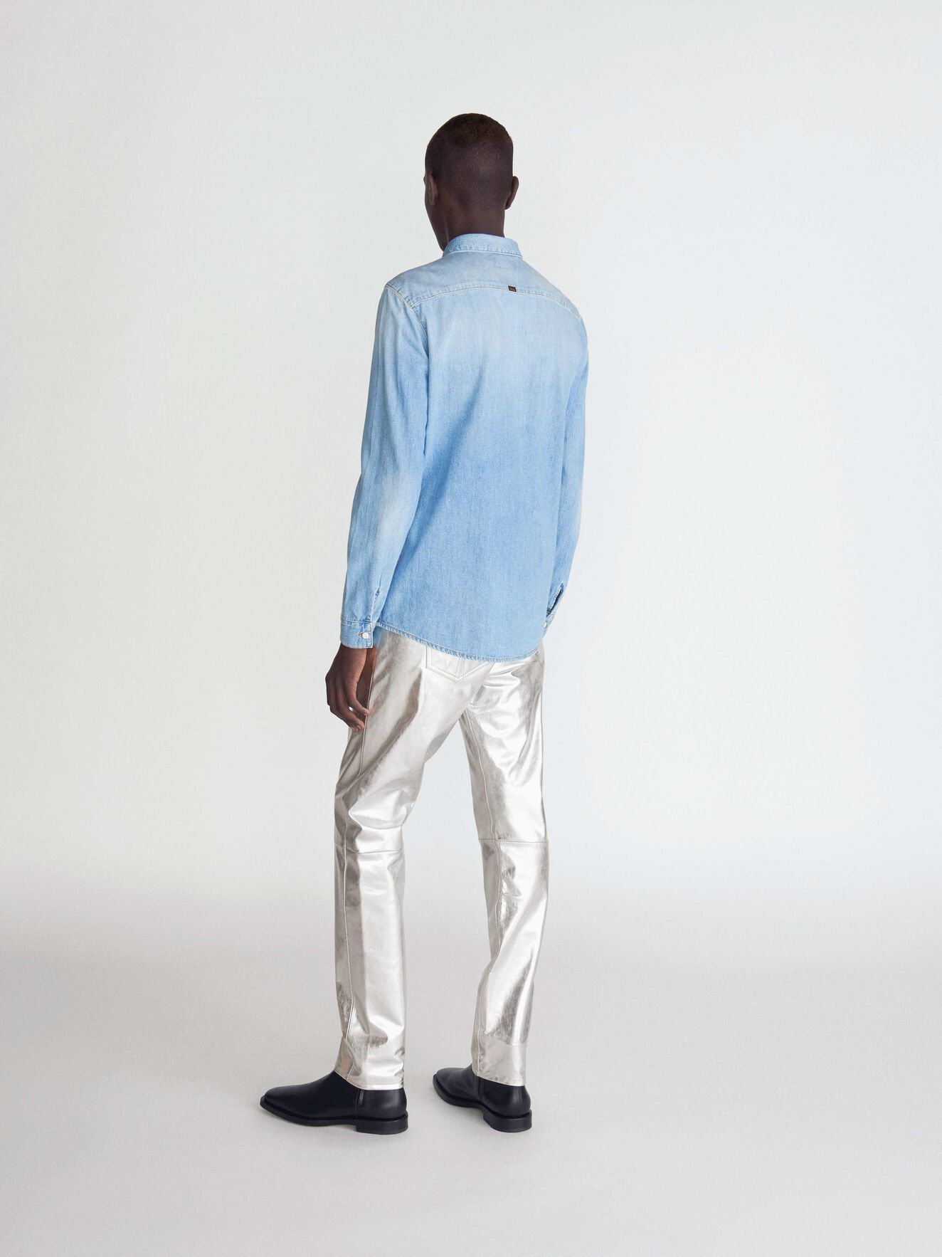 Sid Shirt in Medium Blue from Tiger of Sweden Sid Shirt in Medium Blue from Tiger of Sweden
