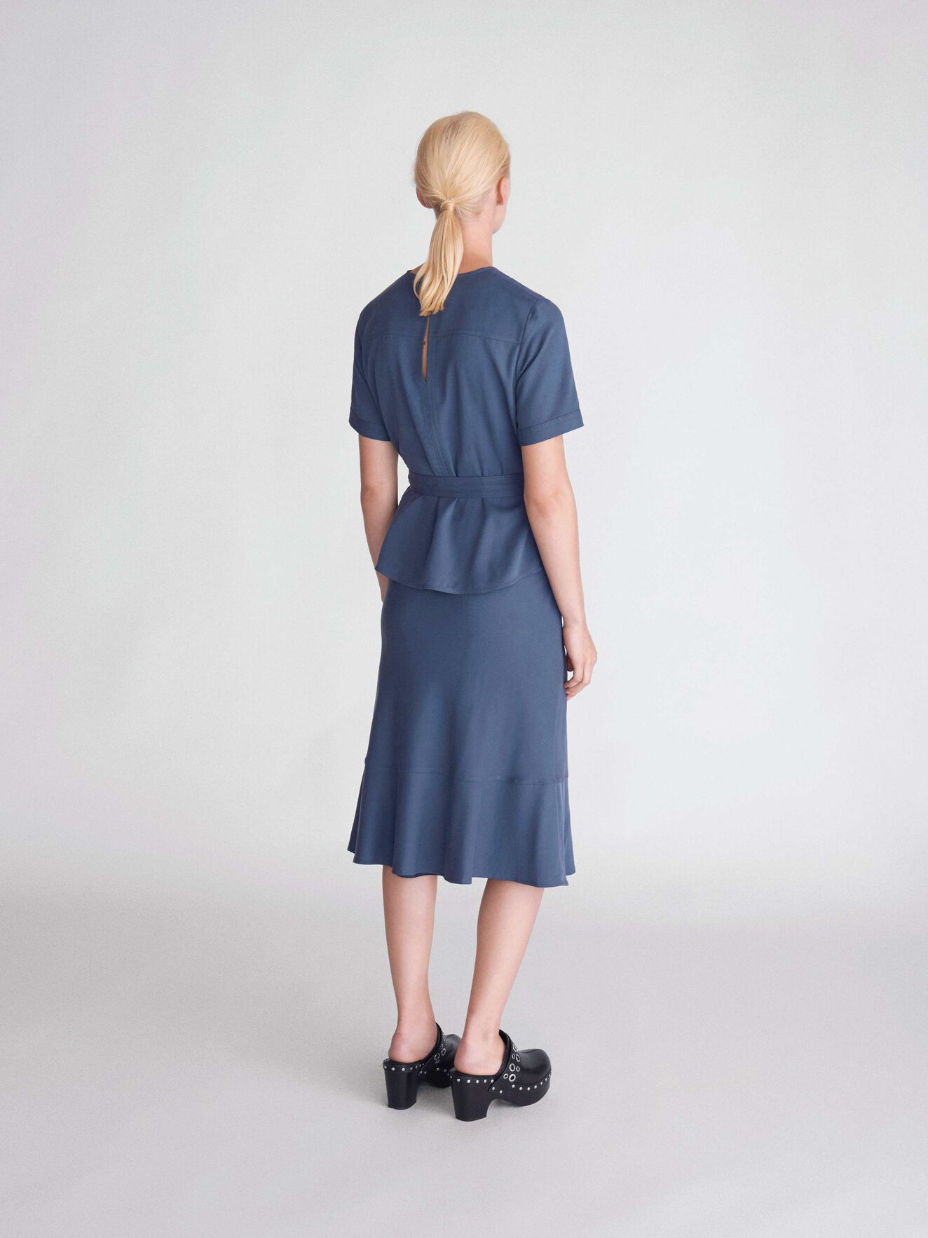 Tanessa Top in Metal Blue from Tiger of Sweden Tanessa Top in Metal Blue from Tiger of Sweden