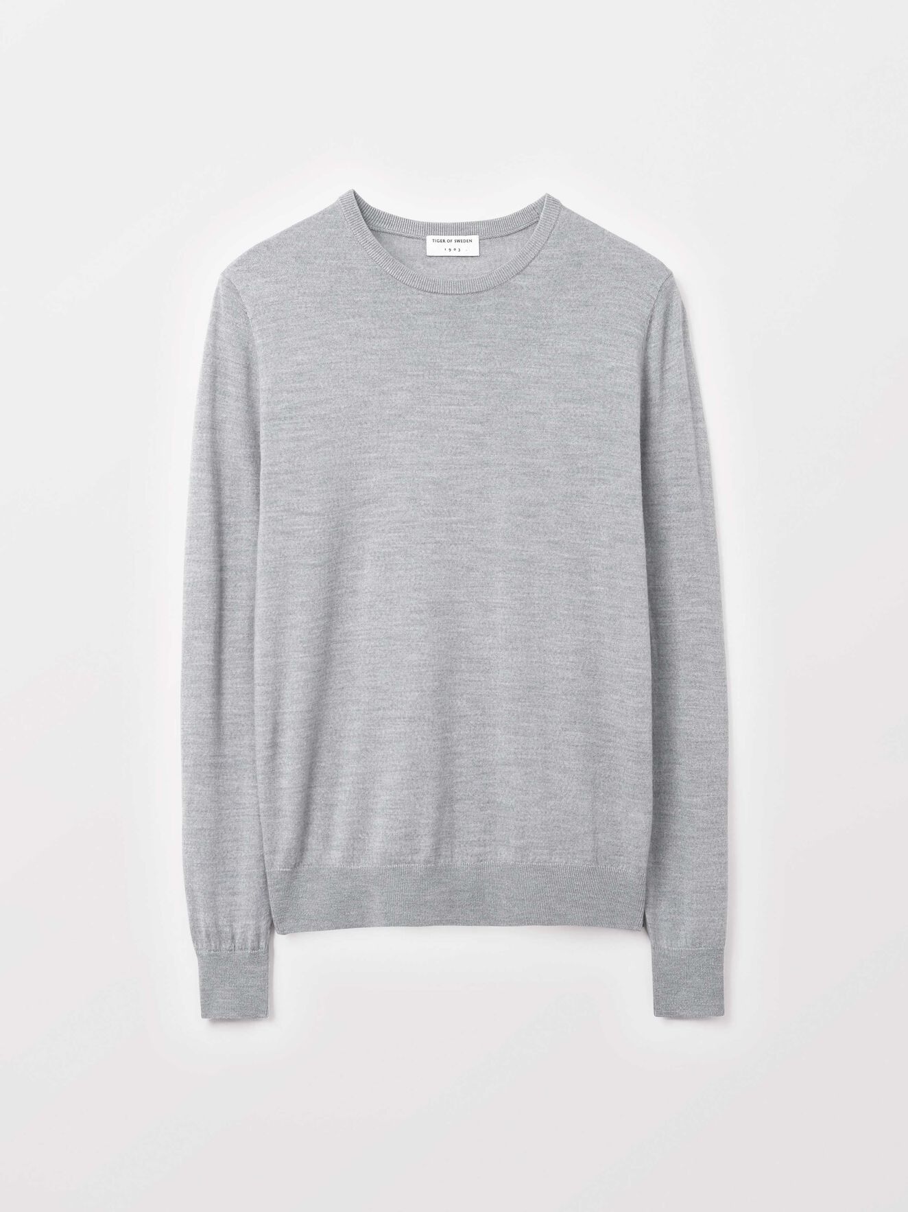 Nichols Pullover in Dark grey Mel from Tiger of Sweden Nichols Pullover in Dark grey Mel from Tiger of Sweden