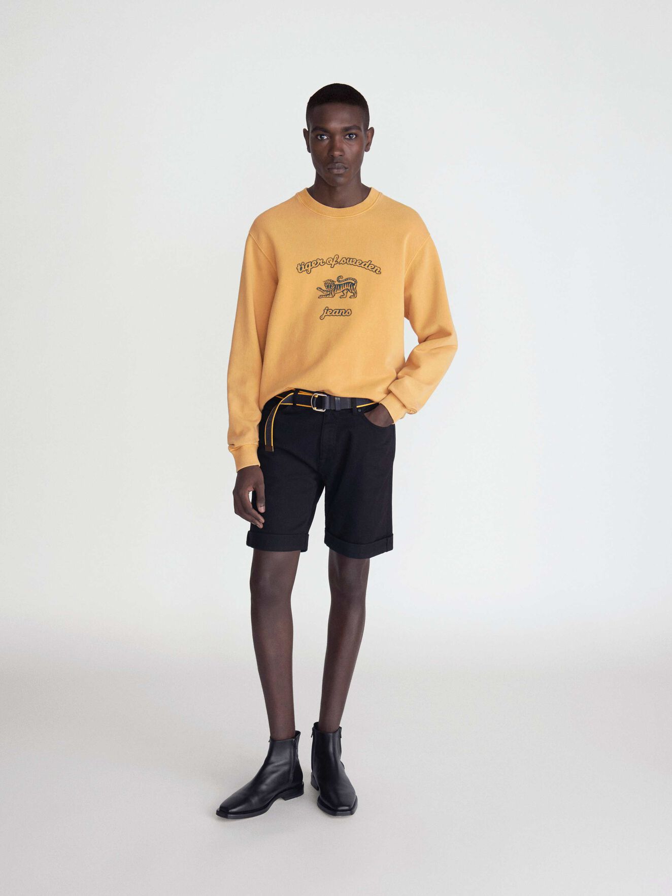 Tana O Sweatshirt in Mustard from Tiger of Sweden Tana O Sweatshirt in Mustard from Tiger of Sweden